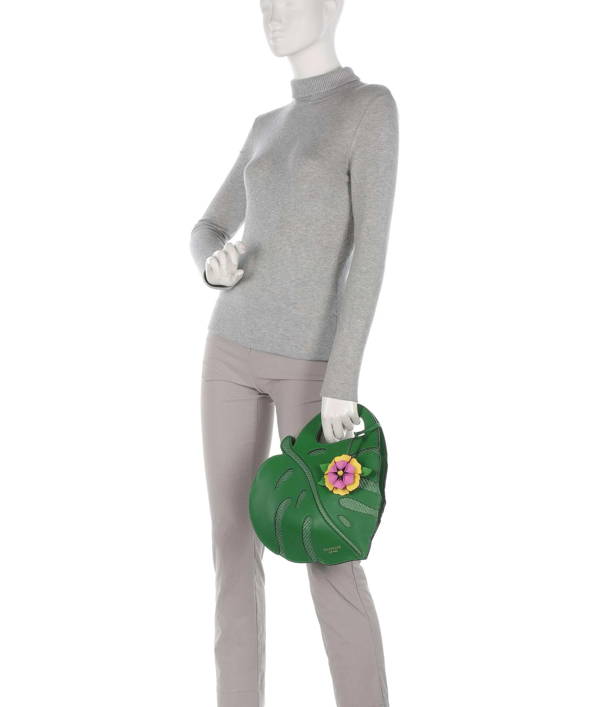 Kate Spade New York Playa Borsa a mano pelle di vacchetta finemente grana, libro verde  