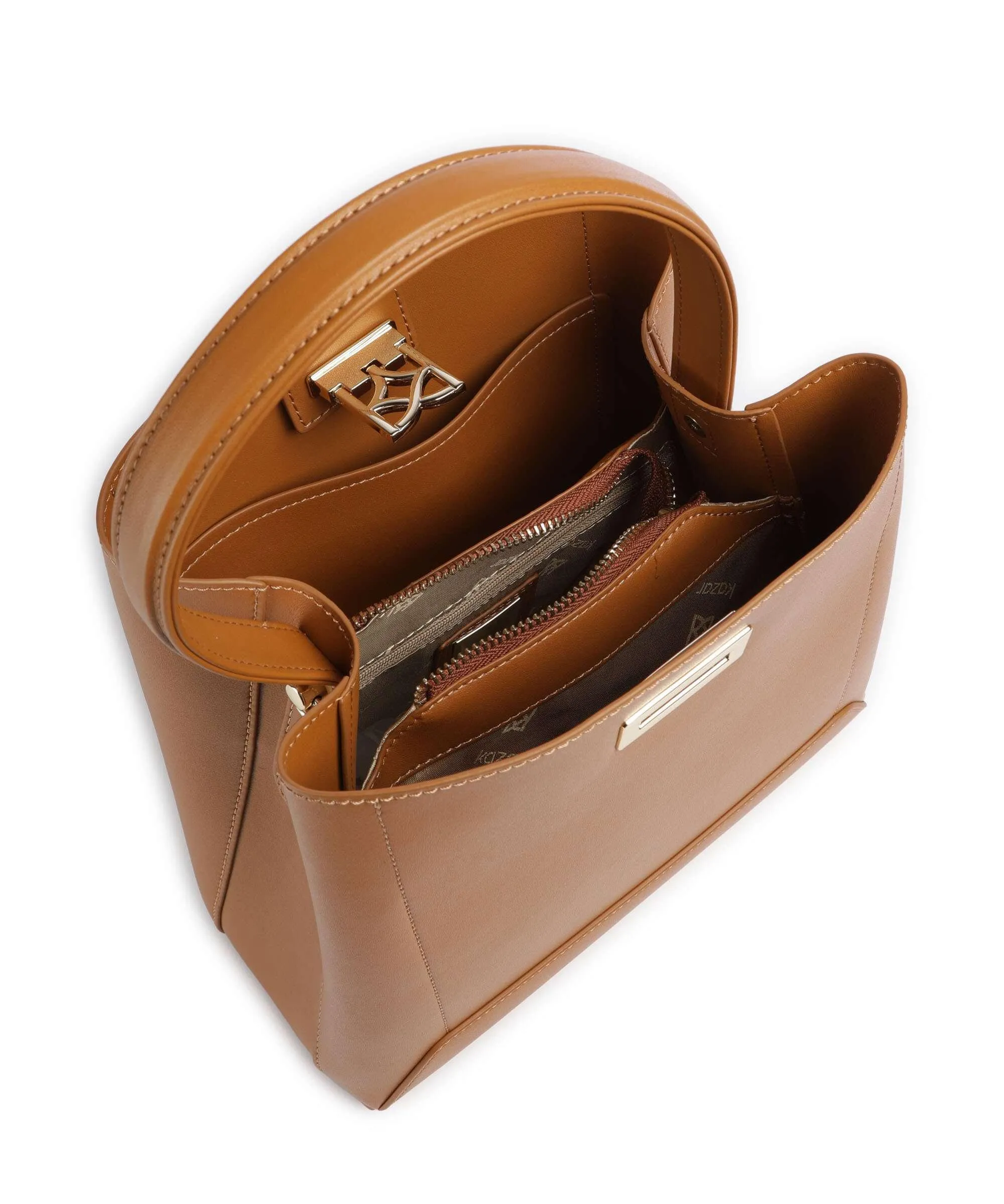  Kazar Laurie Borsa a mano pelle a grana fine marrone chiaro  