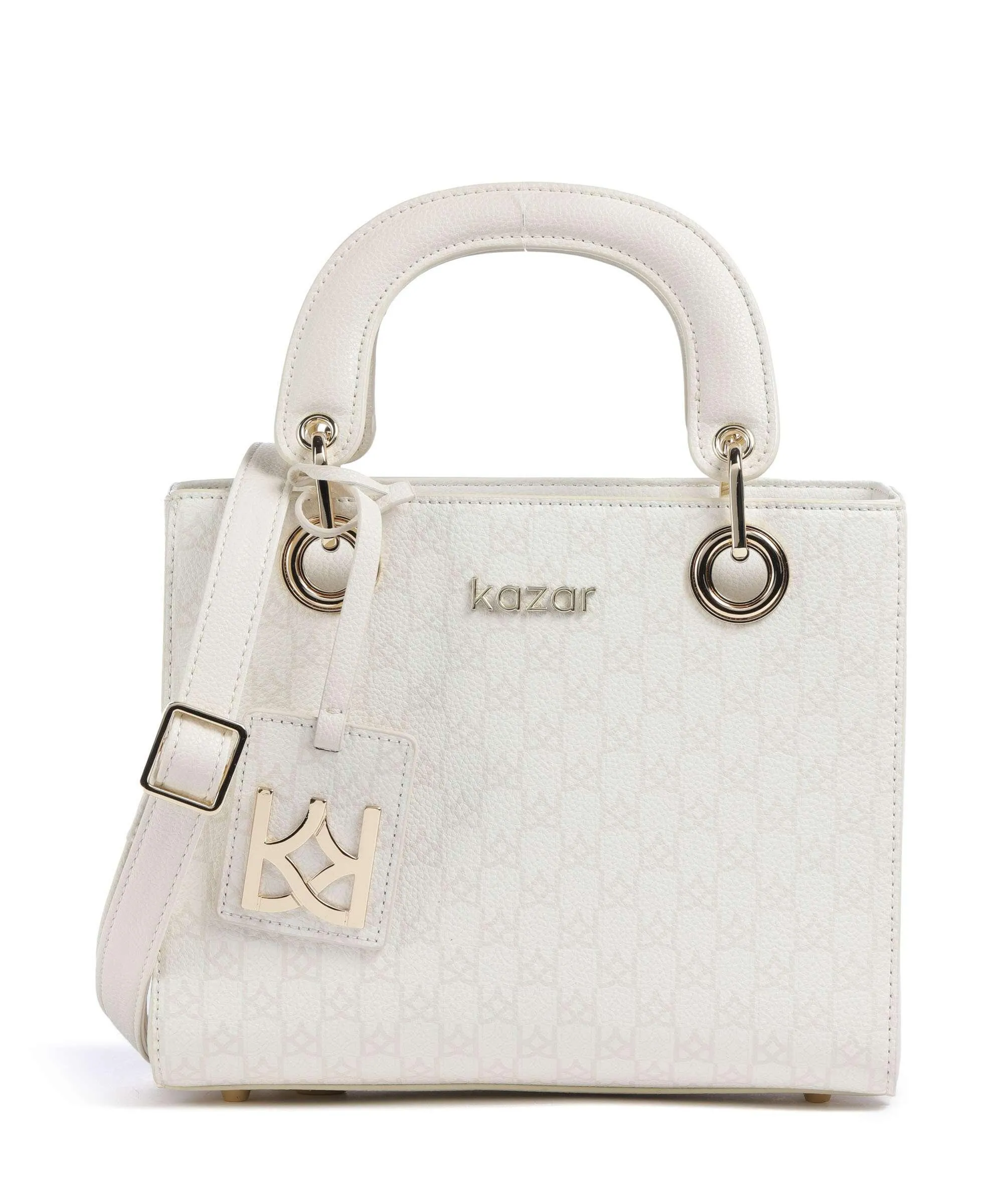  Kazar Muse Borsa a mano pelle a grana fine bianco  