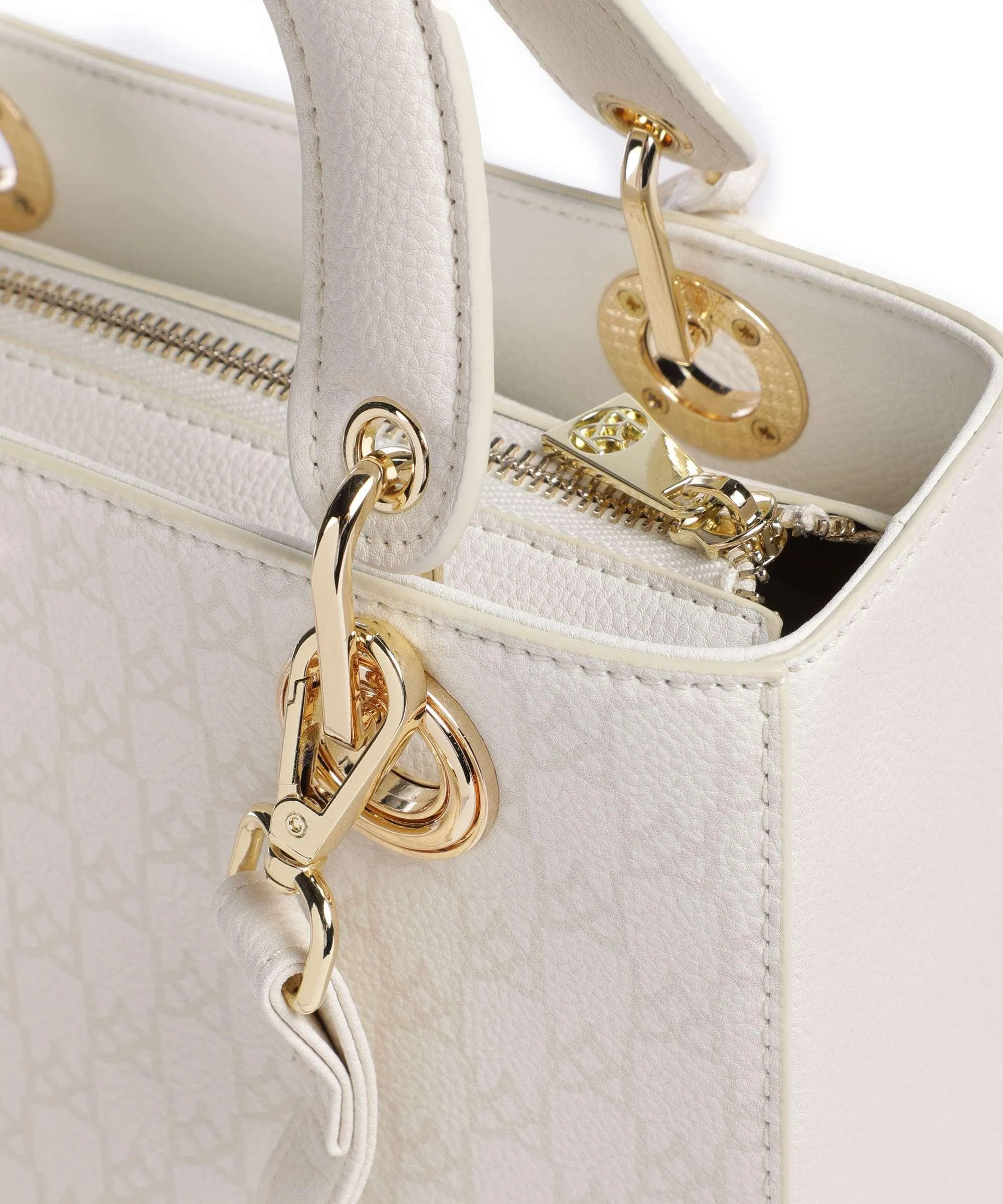  Kazar Muse Borsa a mano pelle a grana fine bianco  