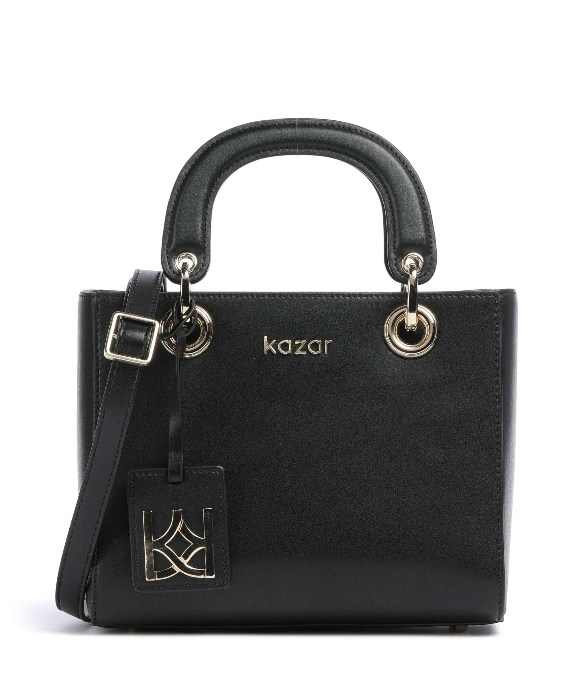  Kazar Muse Borsa a mano pelle a grana fine nero  