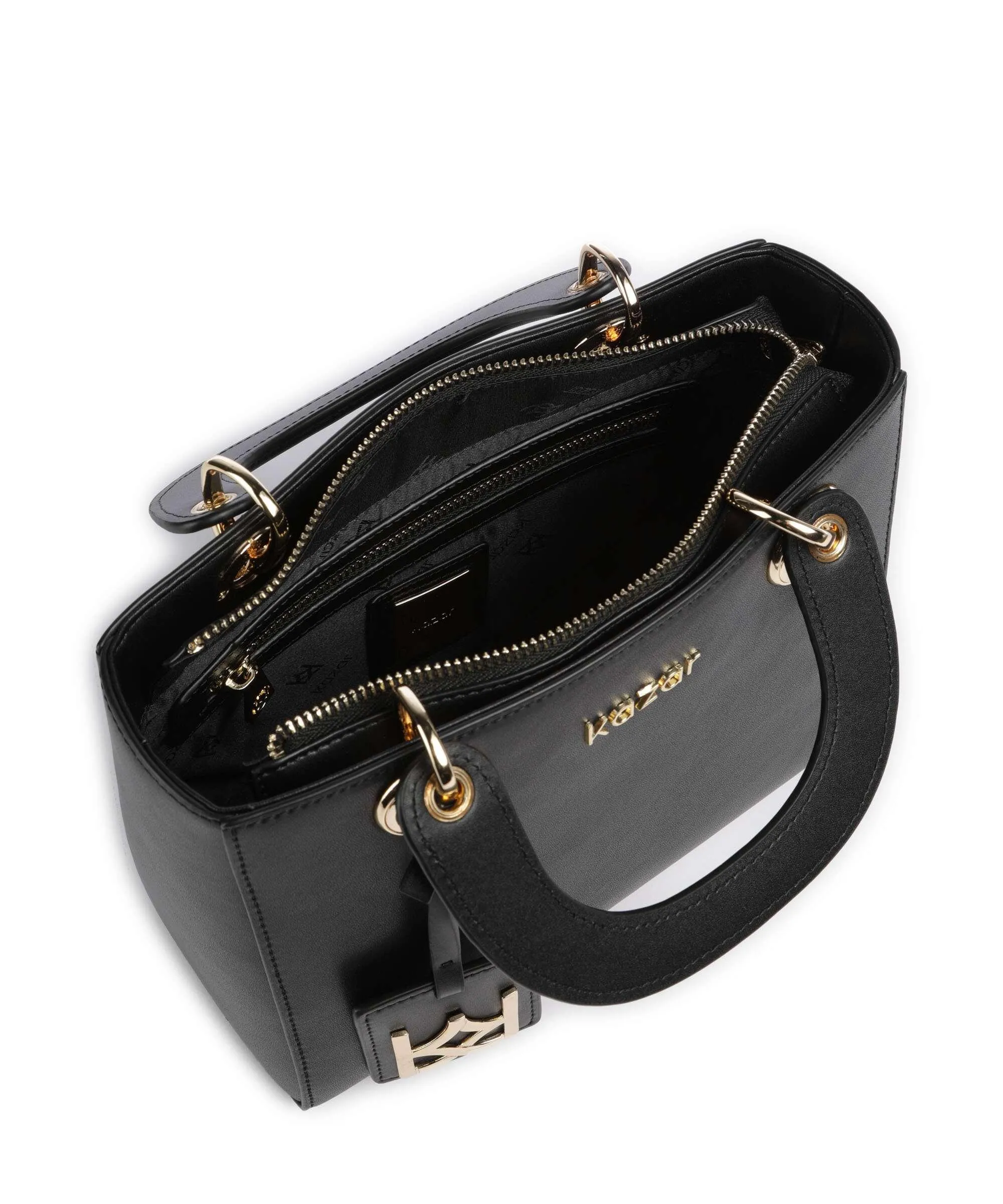  Kazar Muse Borsa a mano pelle a grana fine nero  