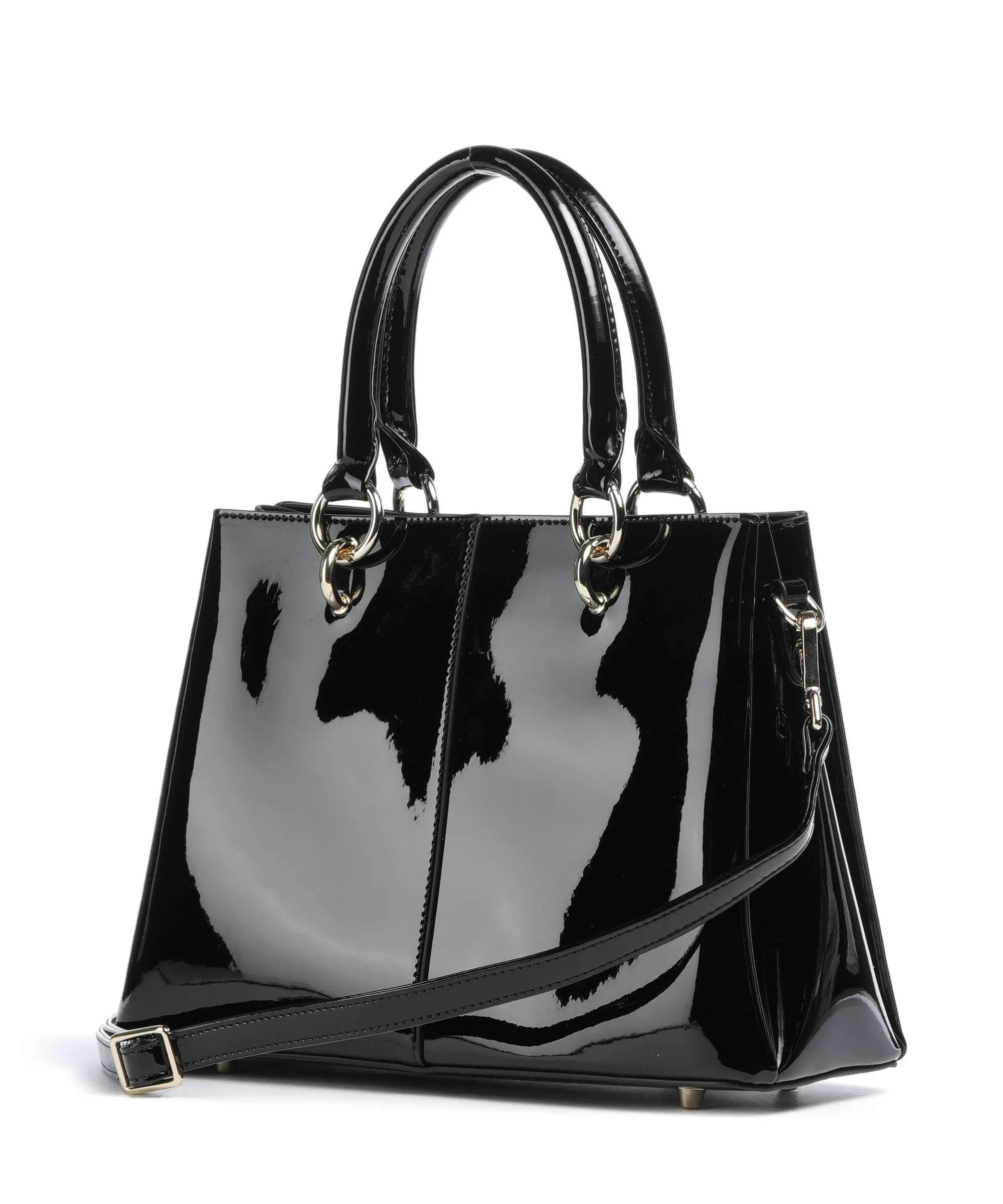  Kazar Rosanne Borsa a mano pelle verniciata nero  