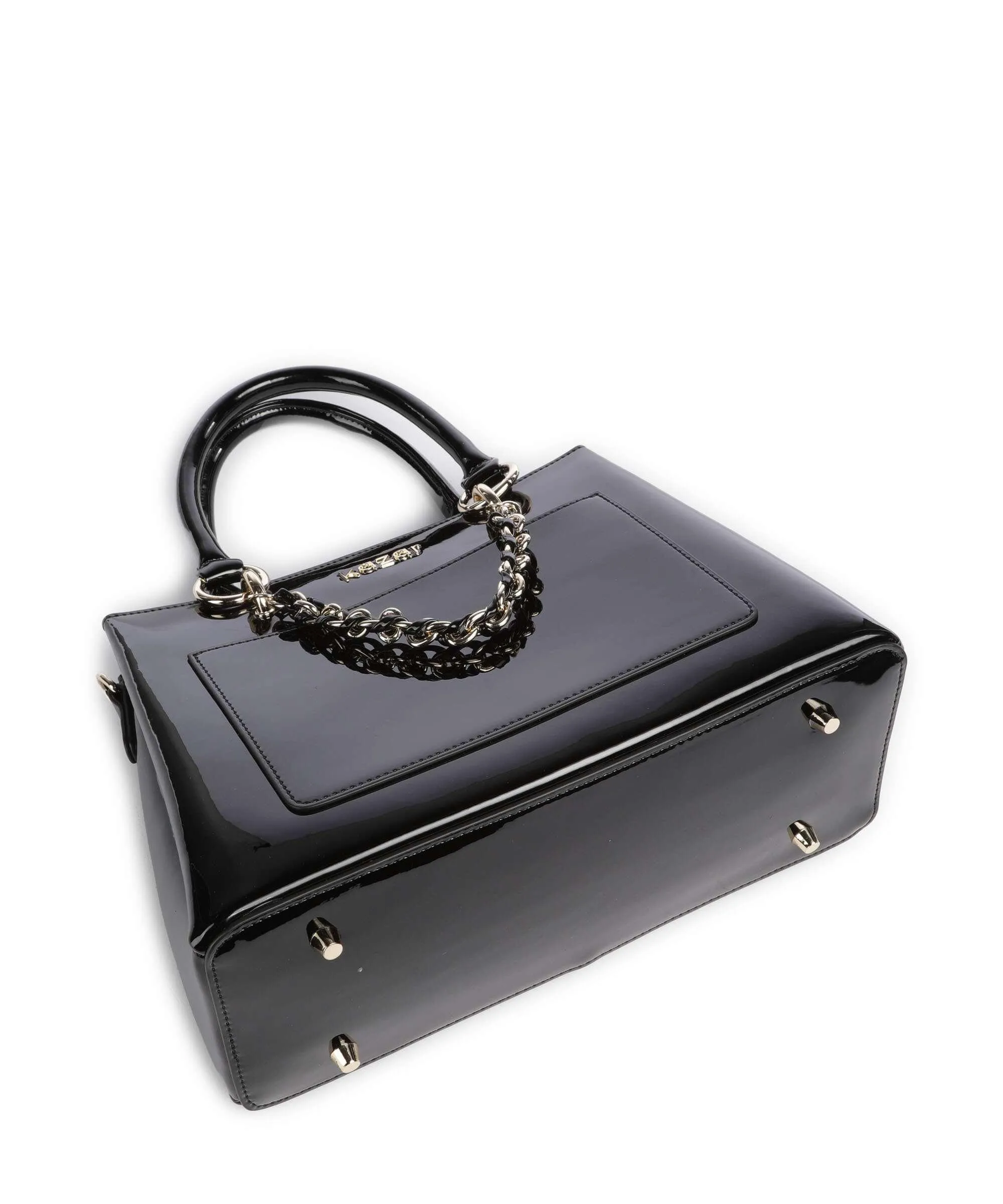  Kazar Rosanne Borsa a mano pelle verniciata nero  