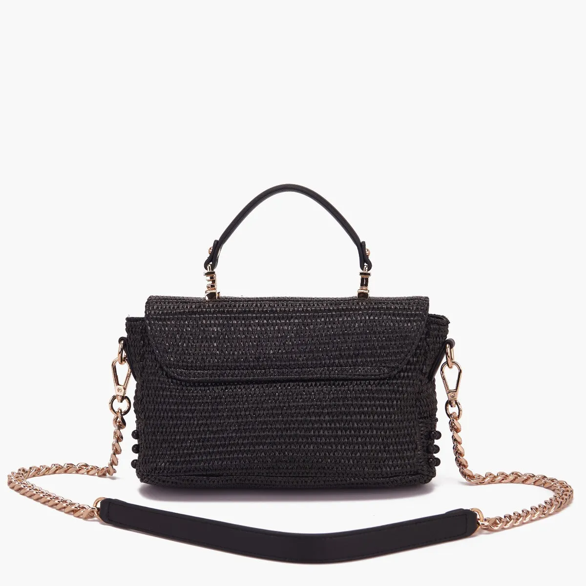LA CARRIE BAG - BORSA A MANO MALIBU NERA