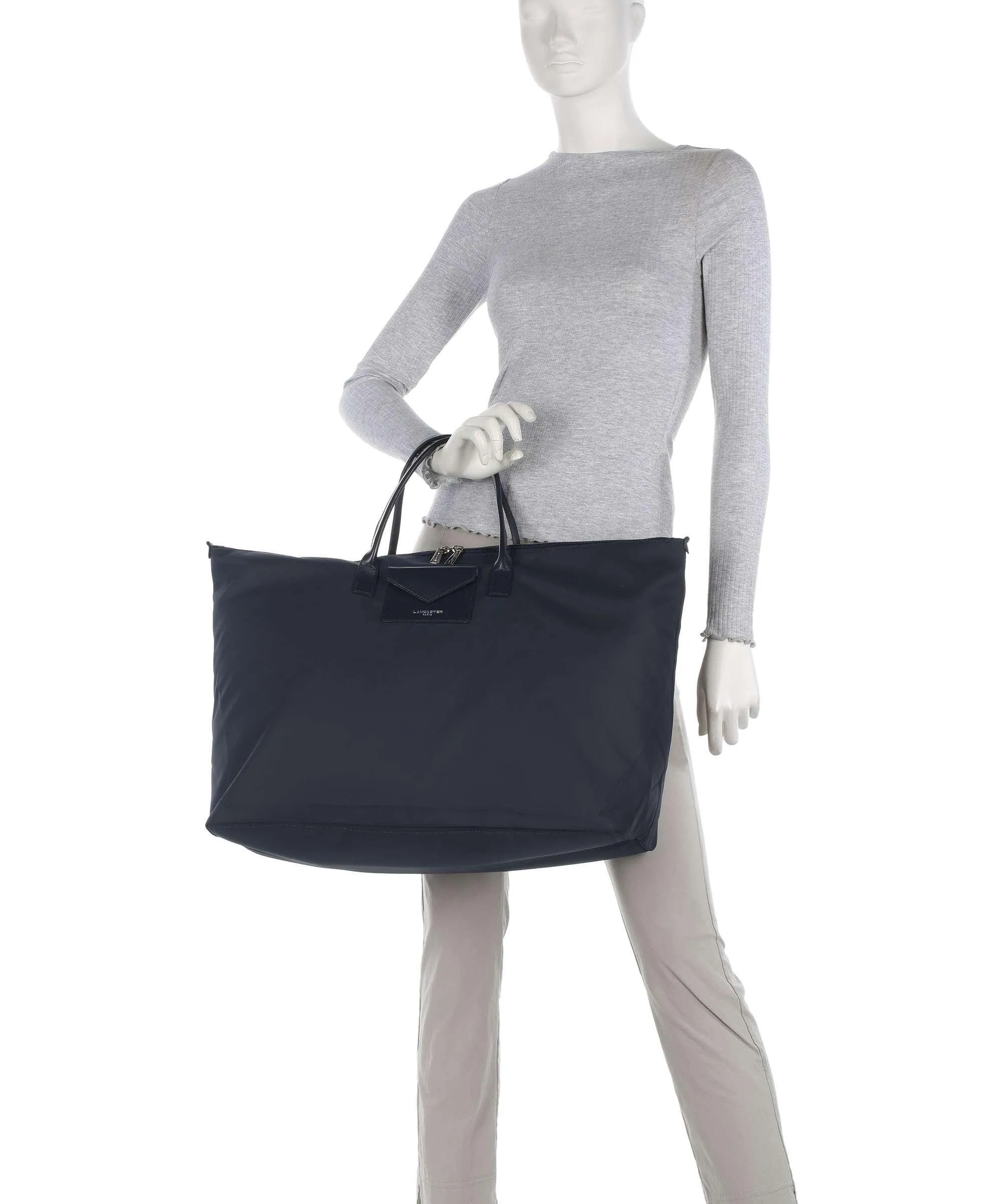  Lancaster Smart Storm KBA Travel Borsa a mano tela blu scuro  