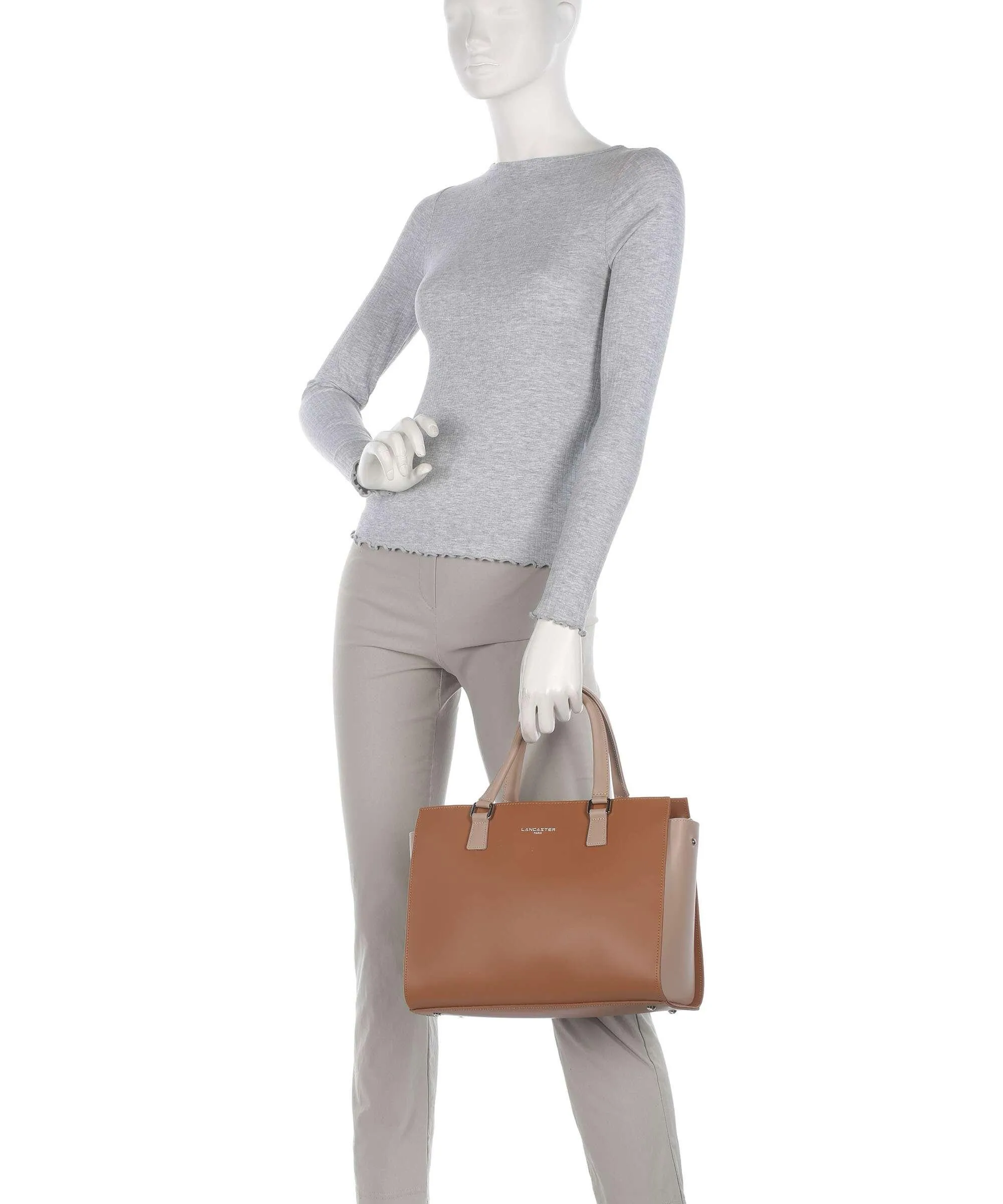  Lancaster Smooth Borsa a mano pelle bovina marrone  