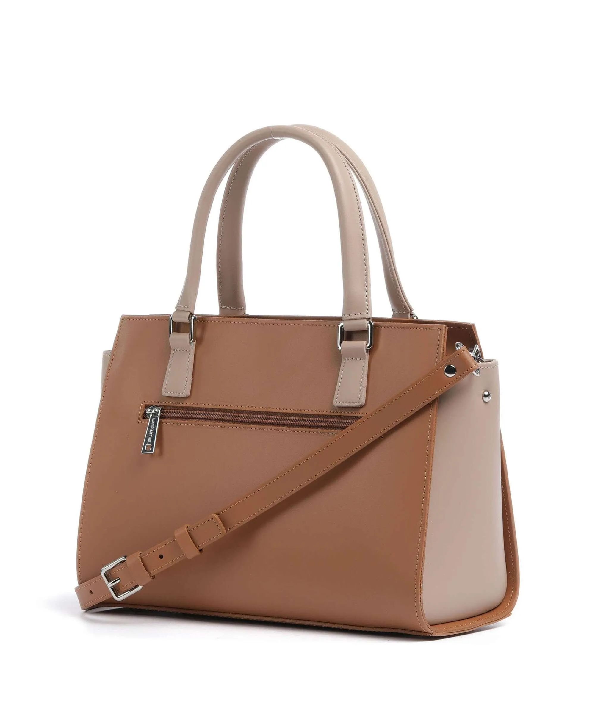  Lancaster Smooth Borsa a mano pelle di vacchetta liscia marrone  