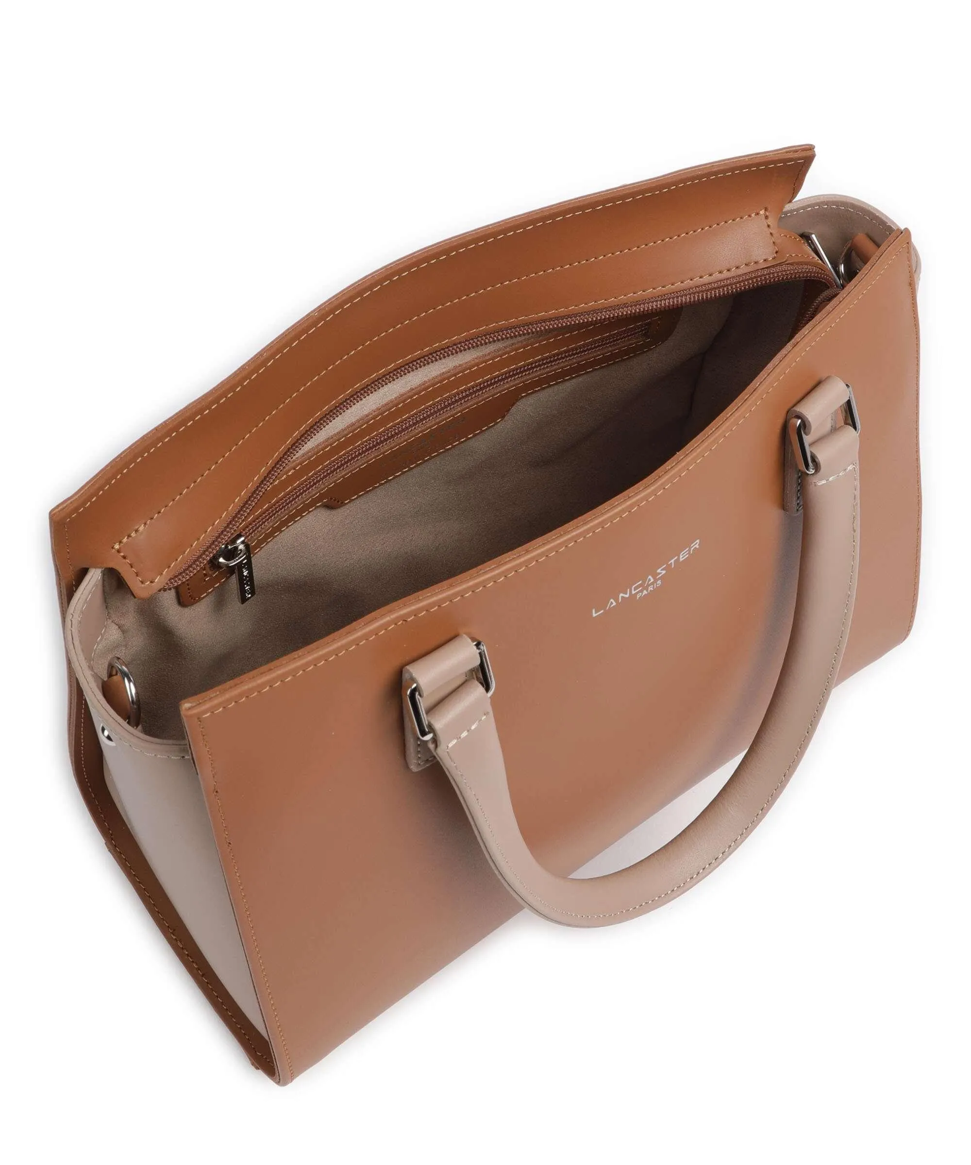 Lancaster Smooth Borsa a mano pelle di vacchetta liscia marrone  