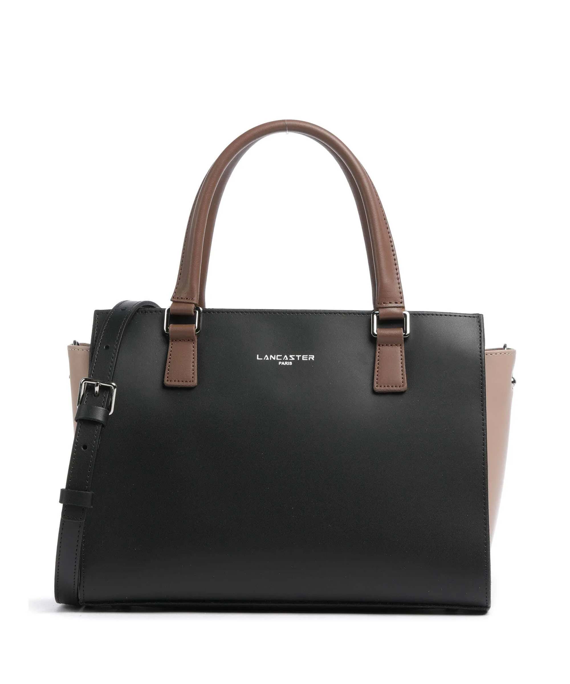  Lancaster Smooth Borsa a mano pelle di vacchetta liscia nero  
