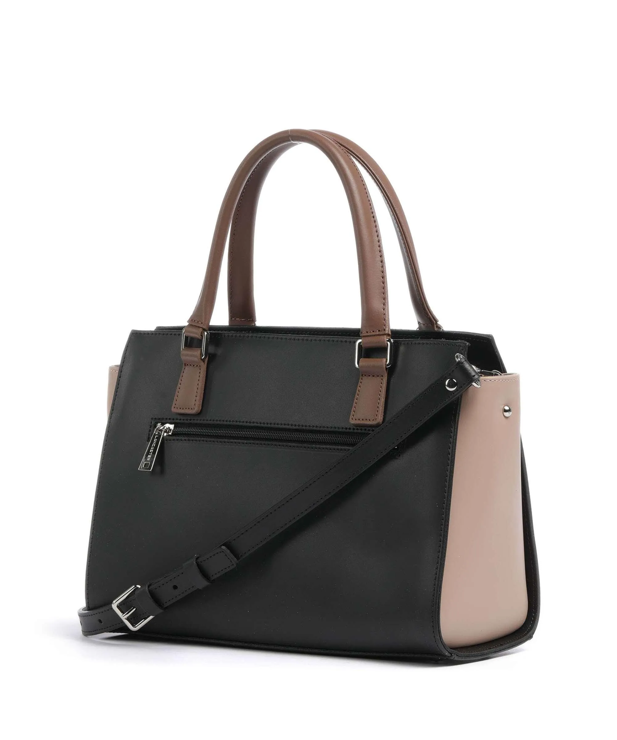  Lancaster Smooth Borsa a mano pelle di vacchetta liscia nero  
