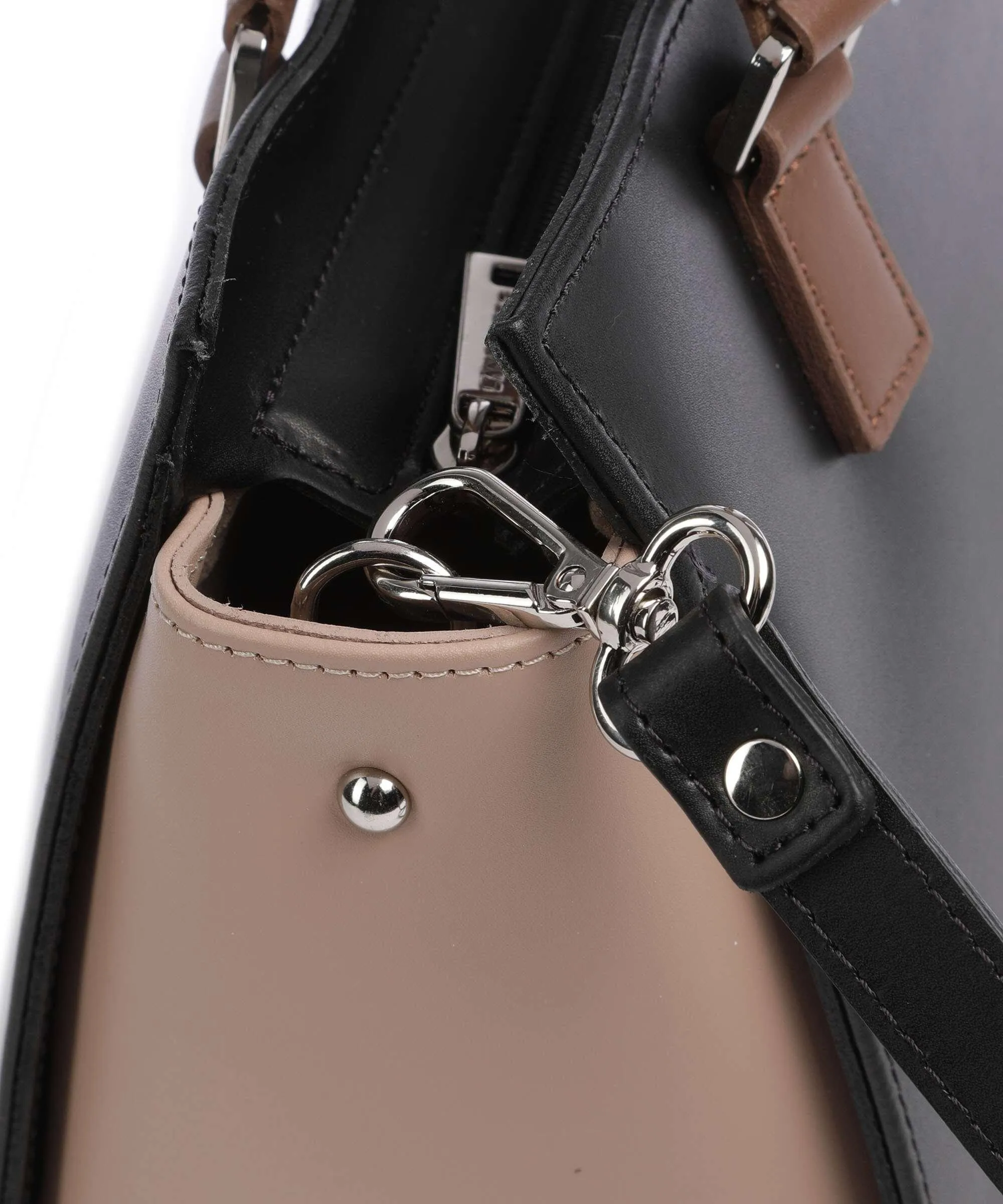  Lancaster Smooth Borsa a mano pelle di vacchetta liscia nero  