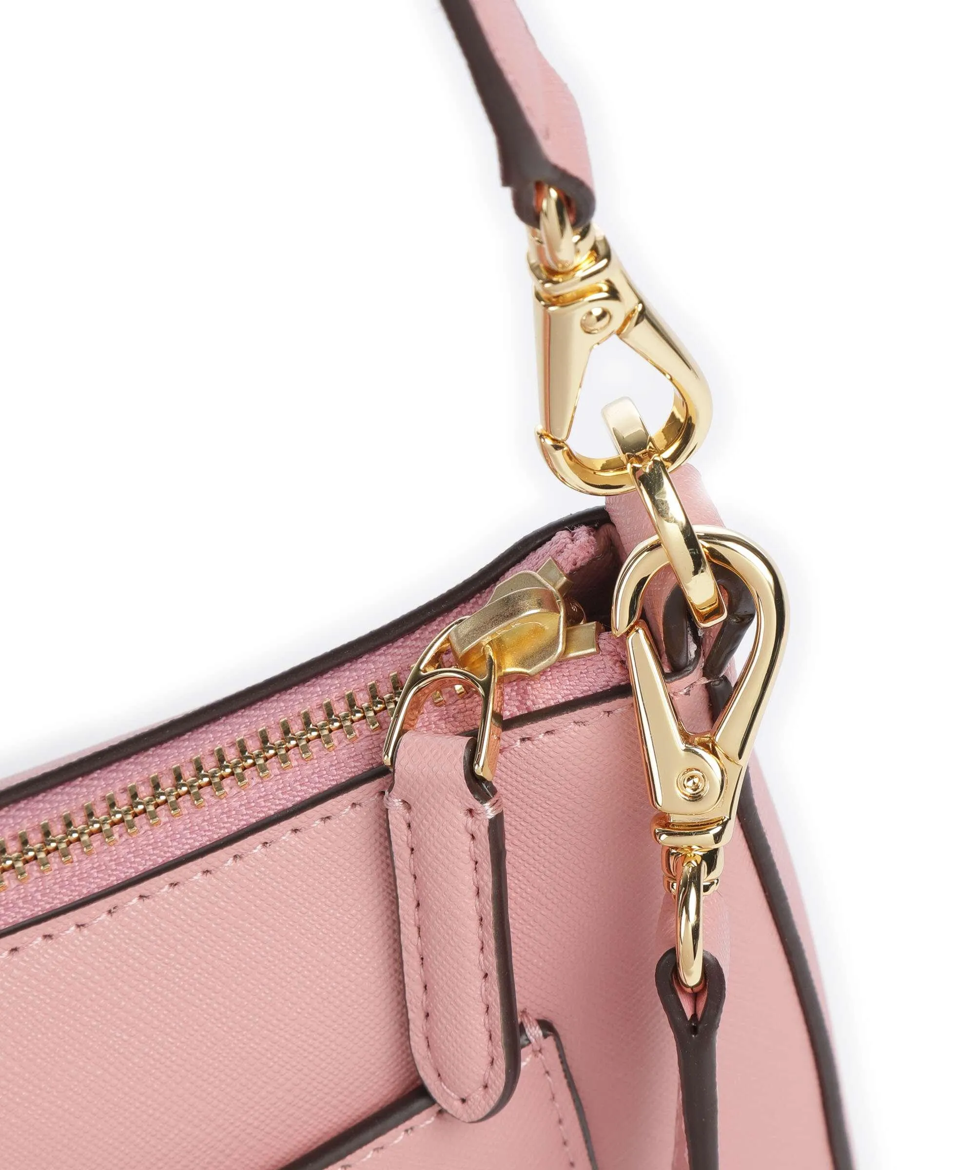  Lauren Ralph Lauren Danni 26 Borsa a spalla pelle di vacchetta saffiano rosa  