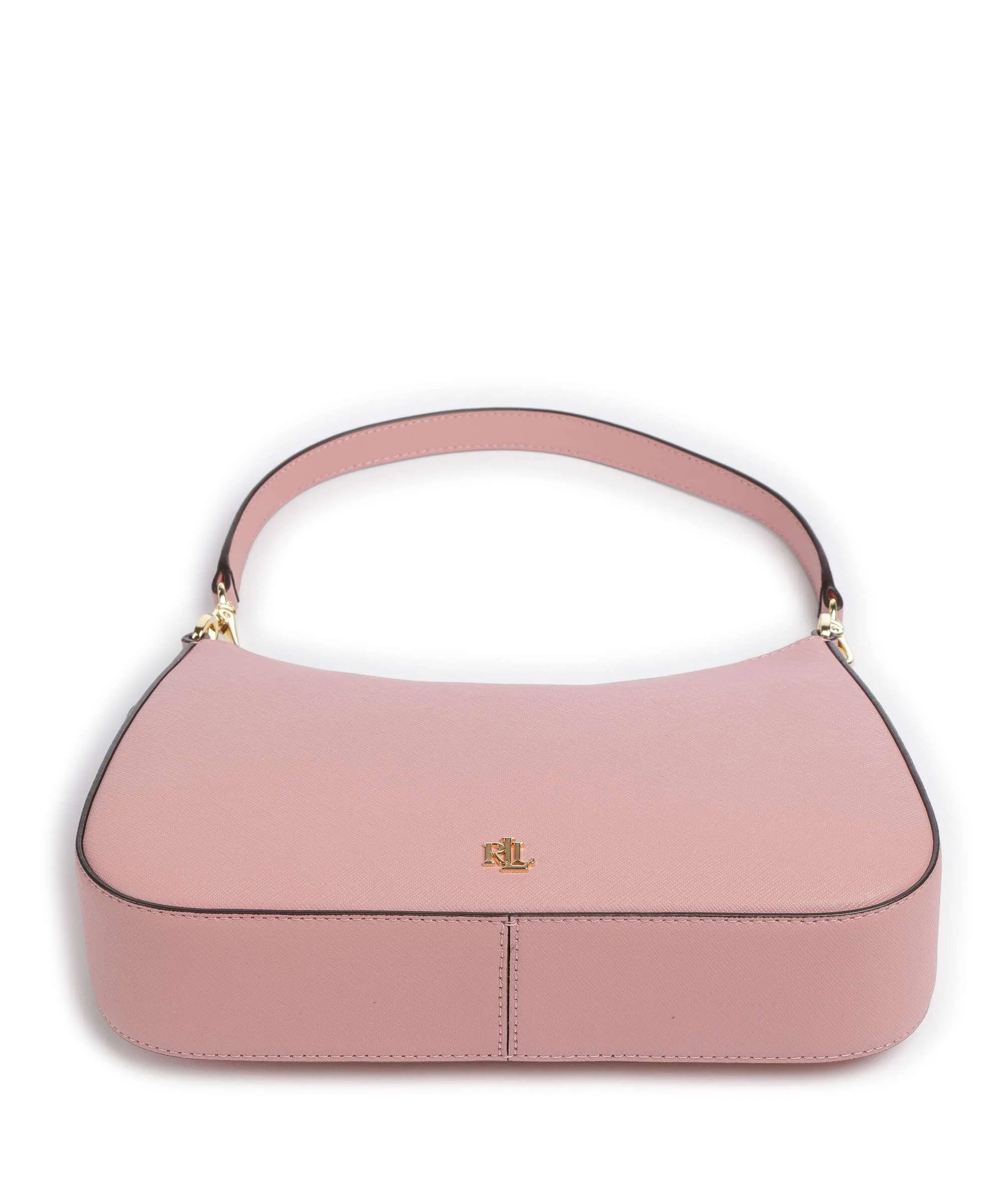  Lauren Ralph Lauren Danni 26 Borsa a spalla pelle di vacchetta saffiano rosa  