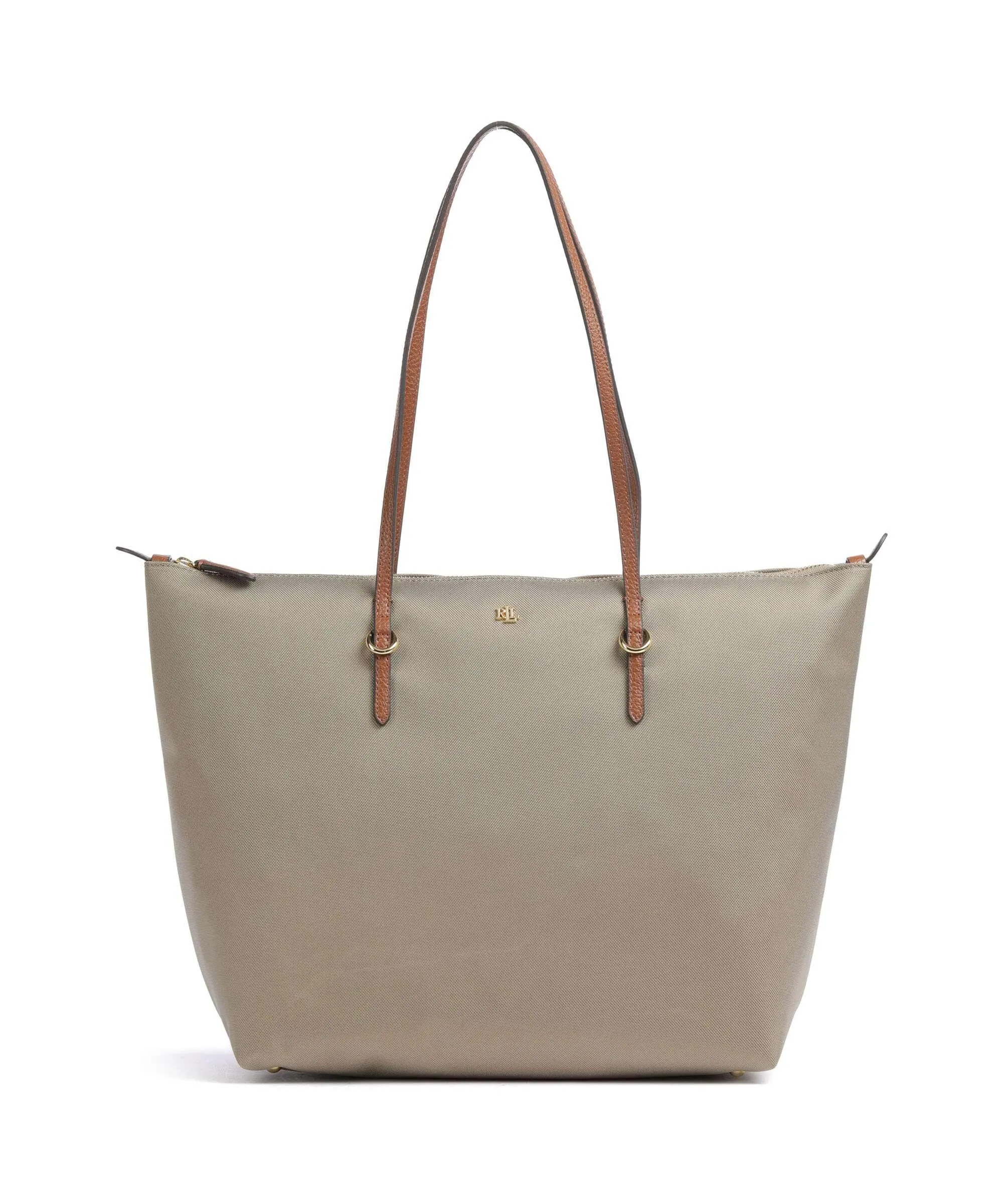  Lauren Ralph Lauren Keaton 31 Borsa shopper pelle riciclato beige  