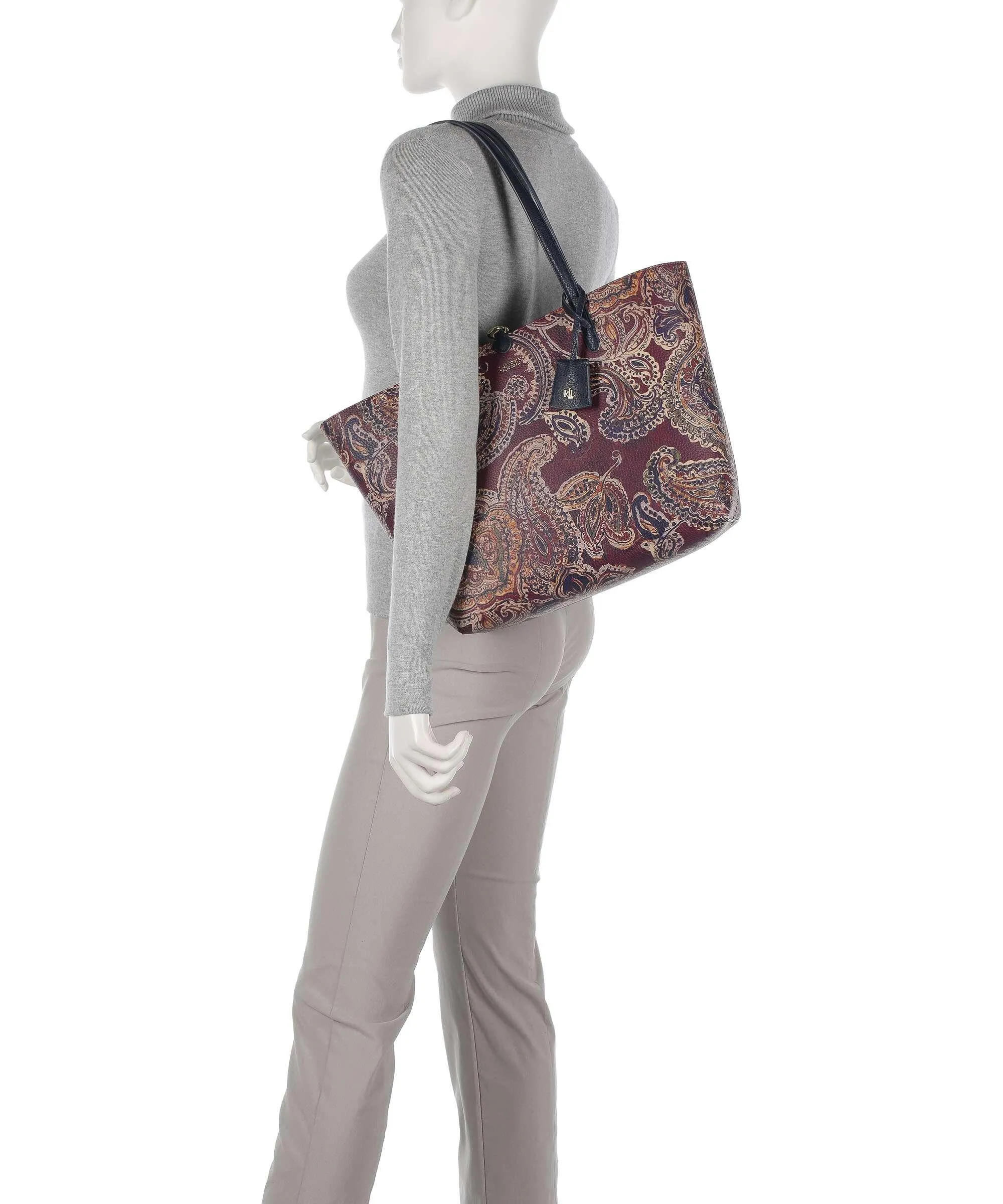  Lauren Ralph Lauren Medium Borsa shopper pelle sintetica multicolore  