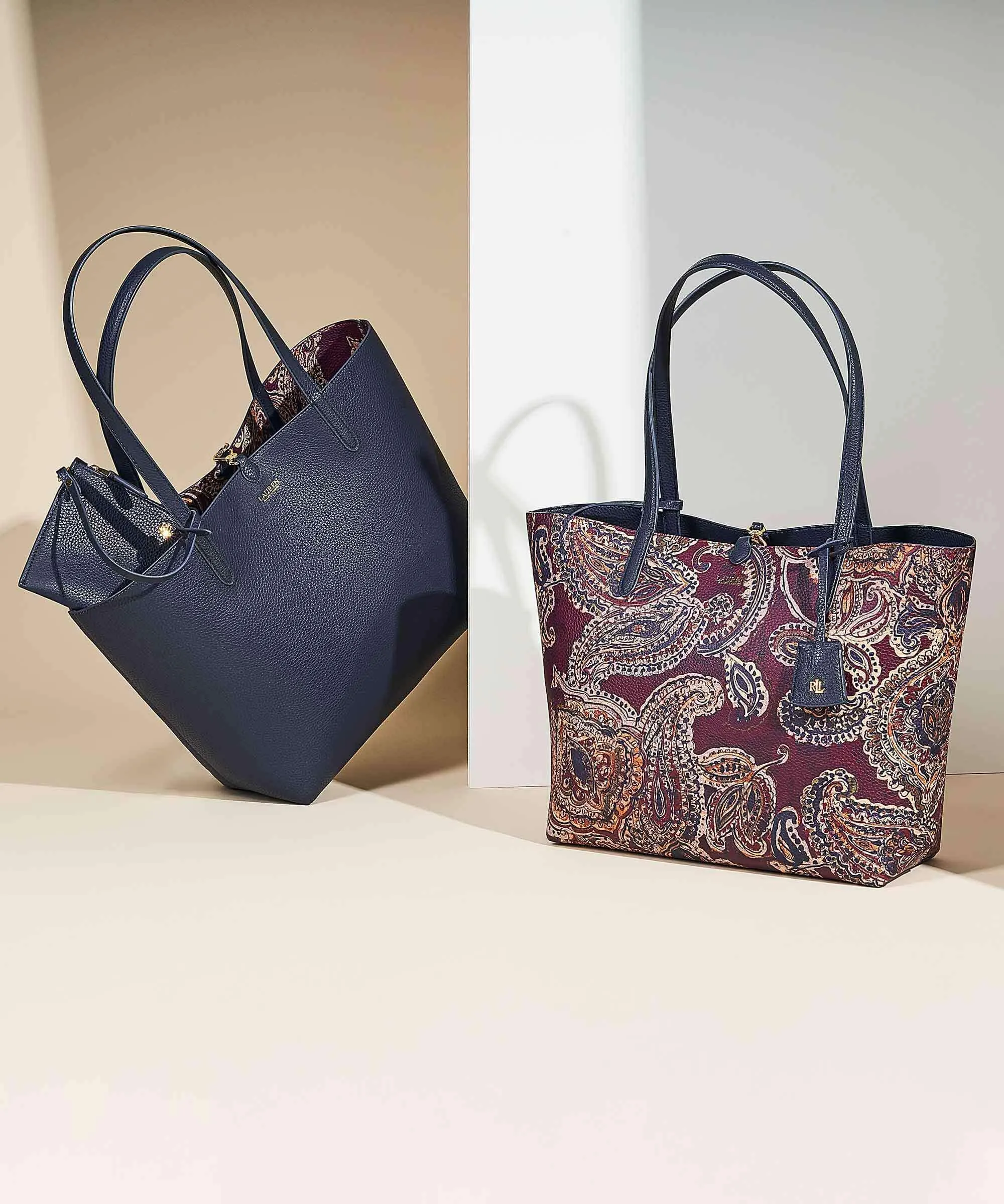  Lauren Ralph Lauren Medium Borsa shopper pelle sintetica multicolore  