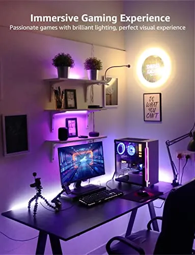 LE Striscia LED RGB 5M WiFi Intelligente, Striscia di Luci LED 16 Milioni Colori, Controllo da APP e Telecomando, Compatibile co