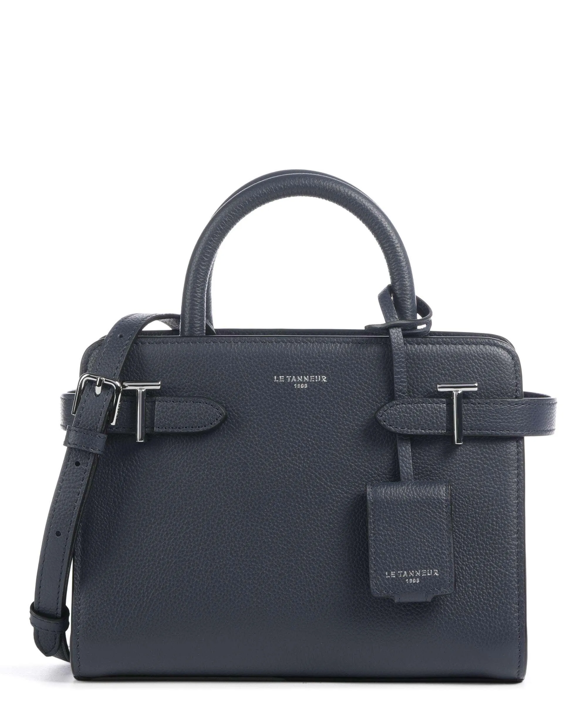  Le Tanneur Emilie Borsa a mano pelle di vacchetta grana blu scuro  