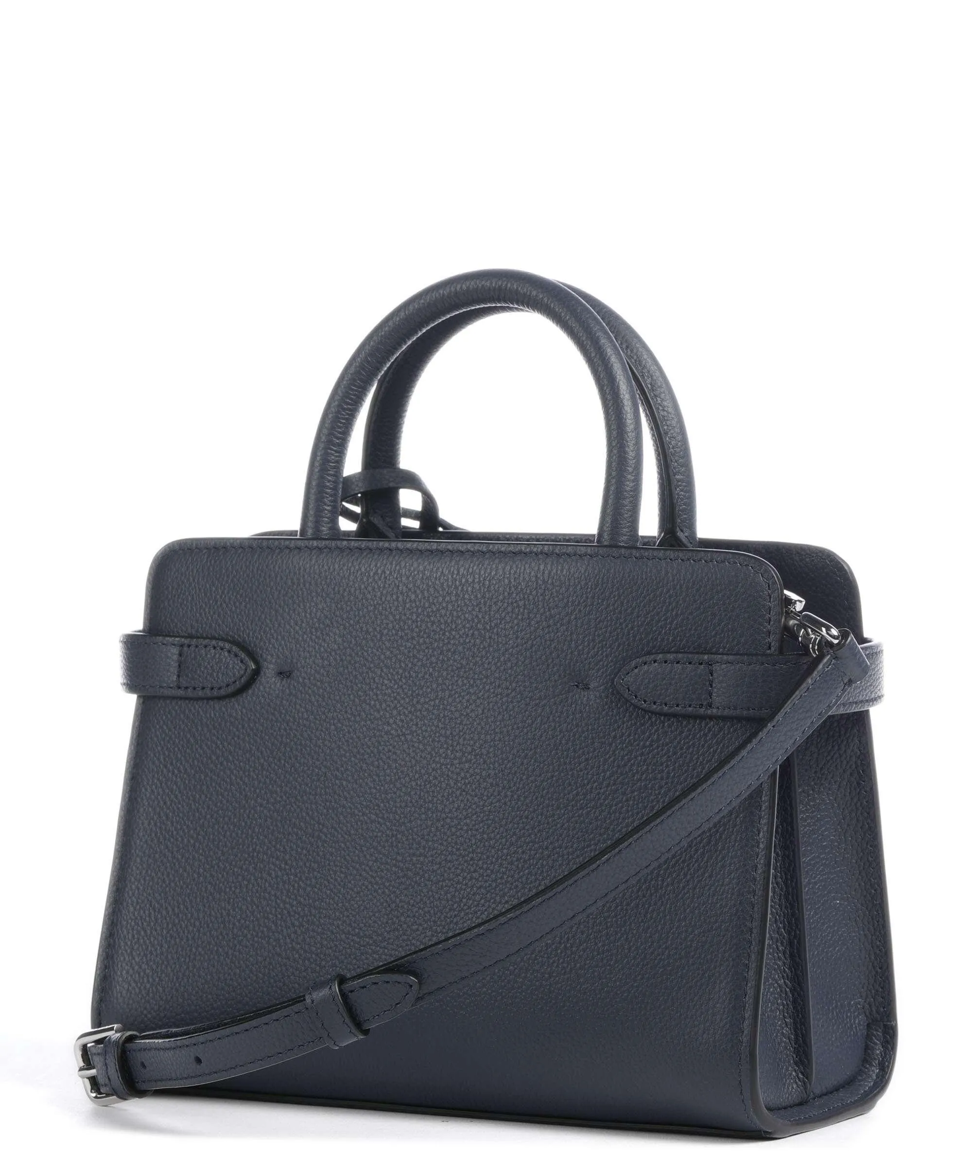  Le Tanneur Emilie Borsa a mano pelle di vacchetta grana blu scuro  