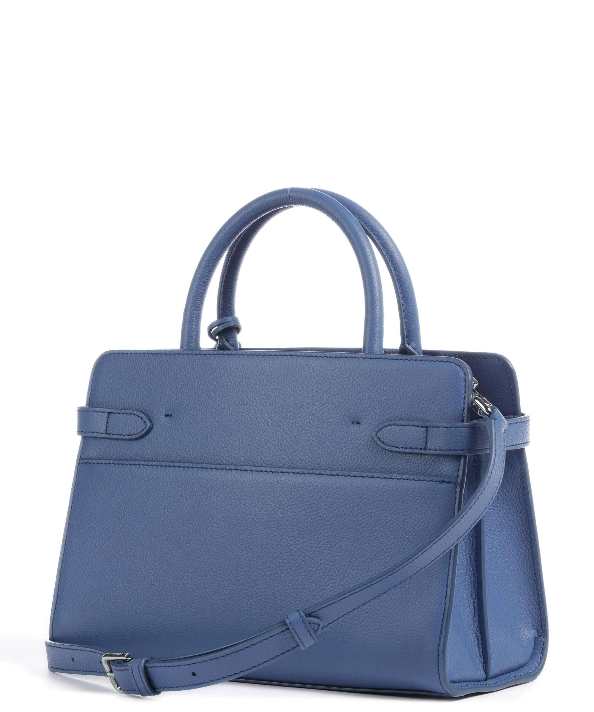  Le Tanneur Emilie Borsa a mano pelle di vacchetta grana blu  