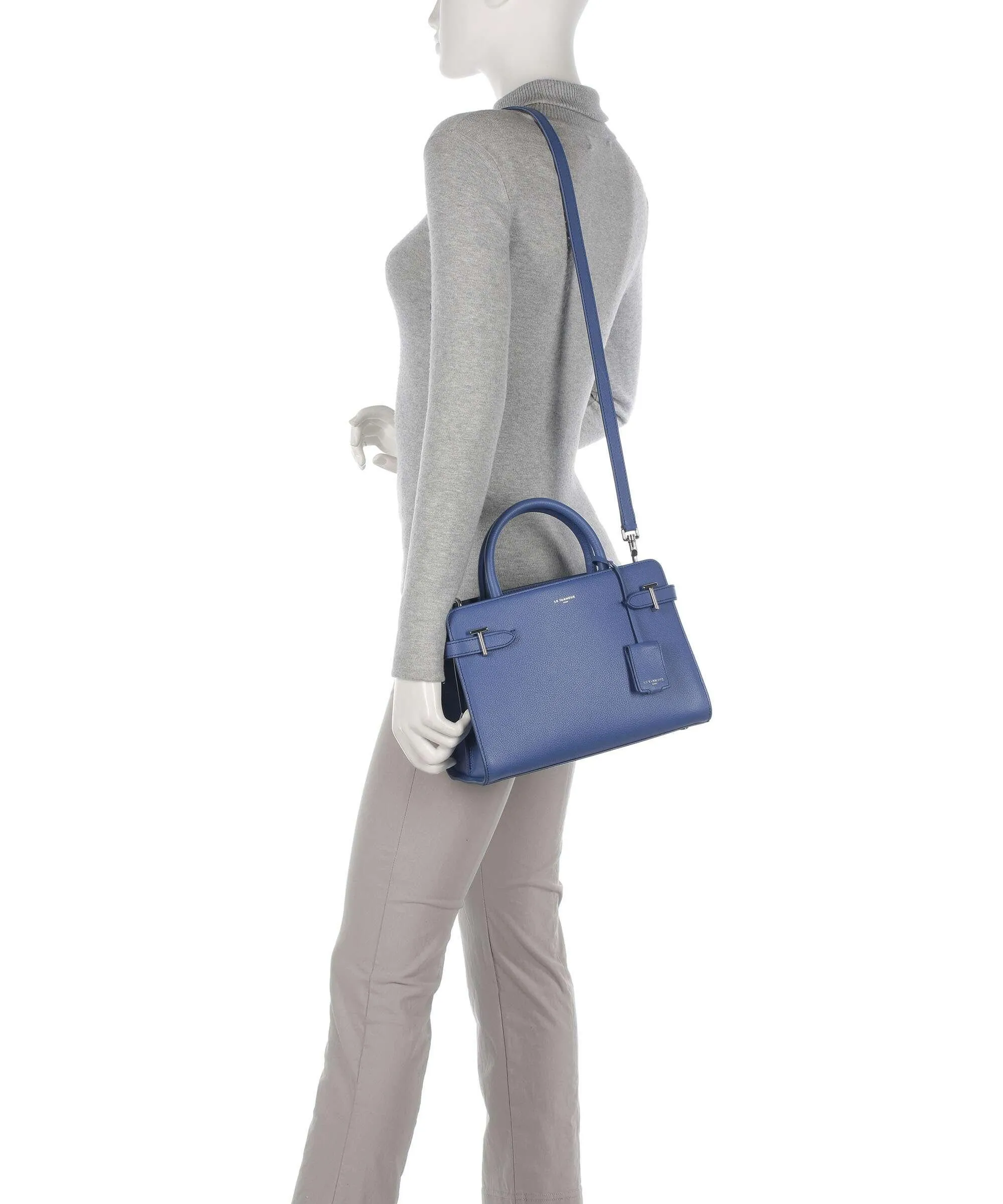  Le Tanneur Emilie Borsa a mano pelle di vacchetta grana blu  