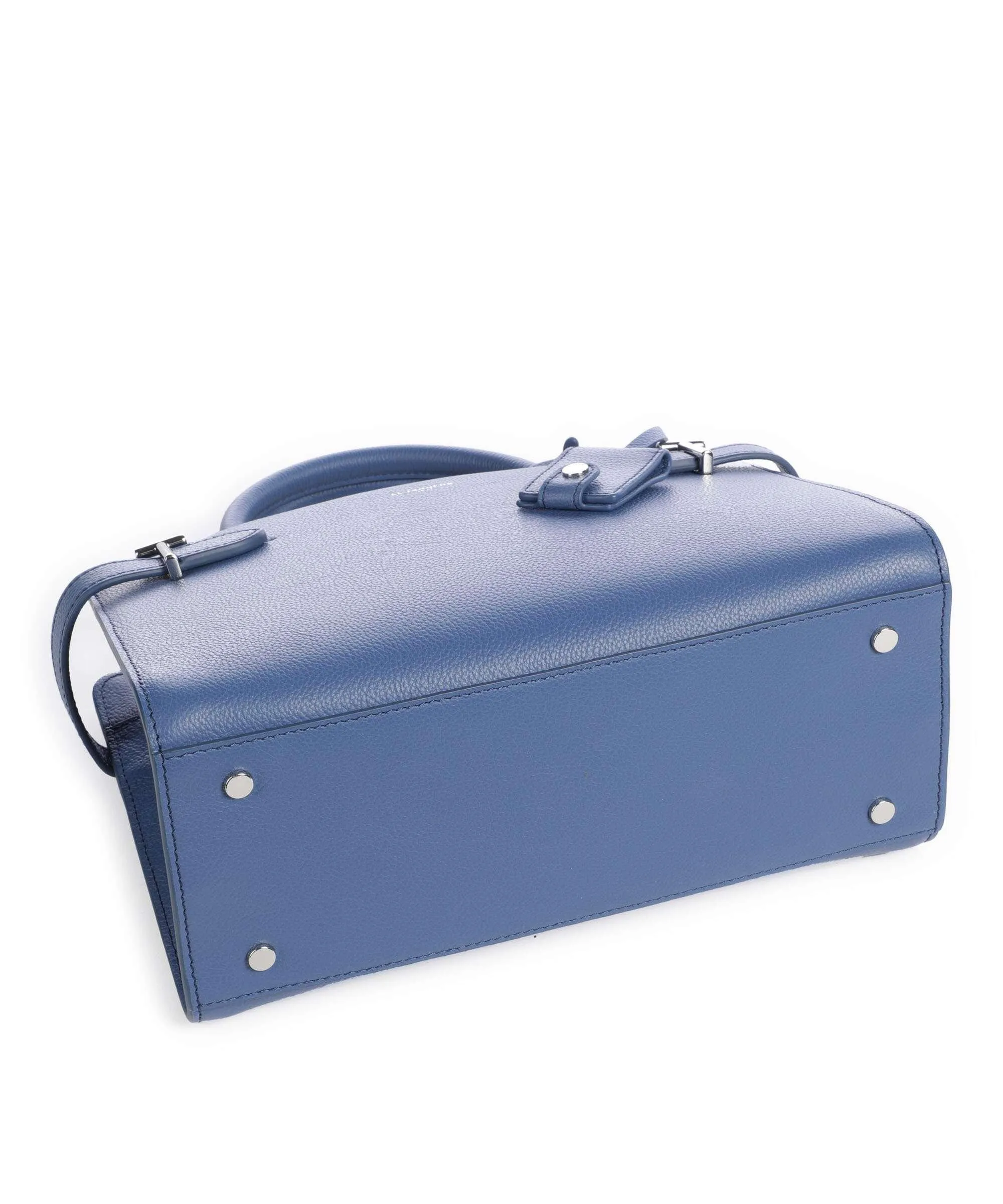  Le Tanneur Emilie Borsa a mano pelle di vacchetta grana blu  