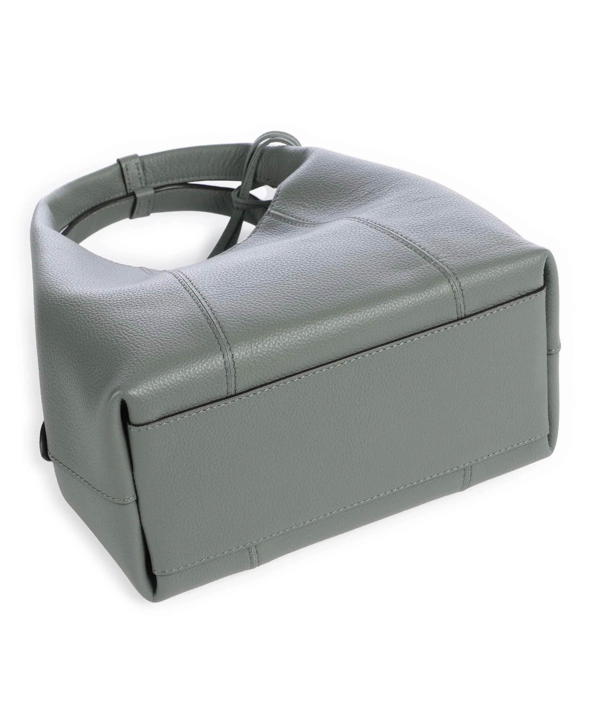 Le Tanneur Juliette Borsa a mano pelle granulata verde-oliva  