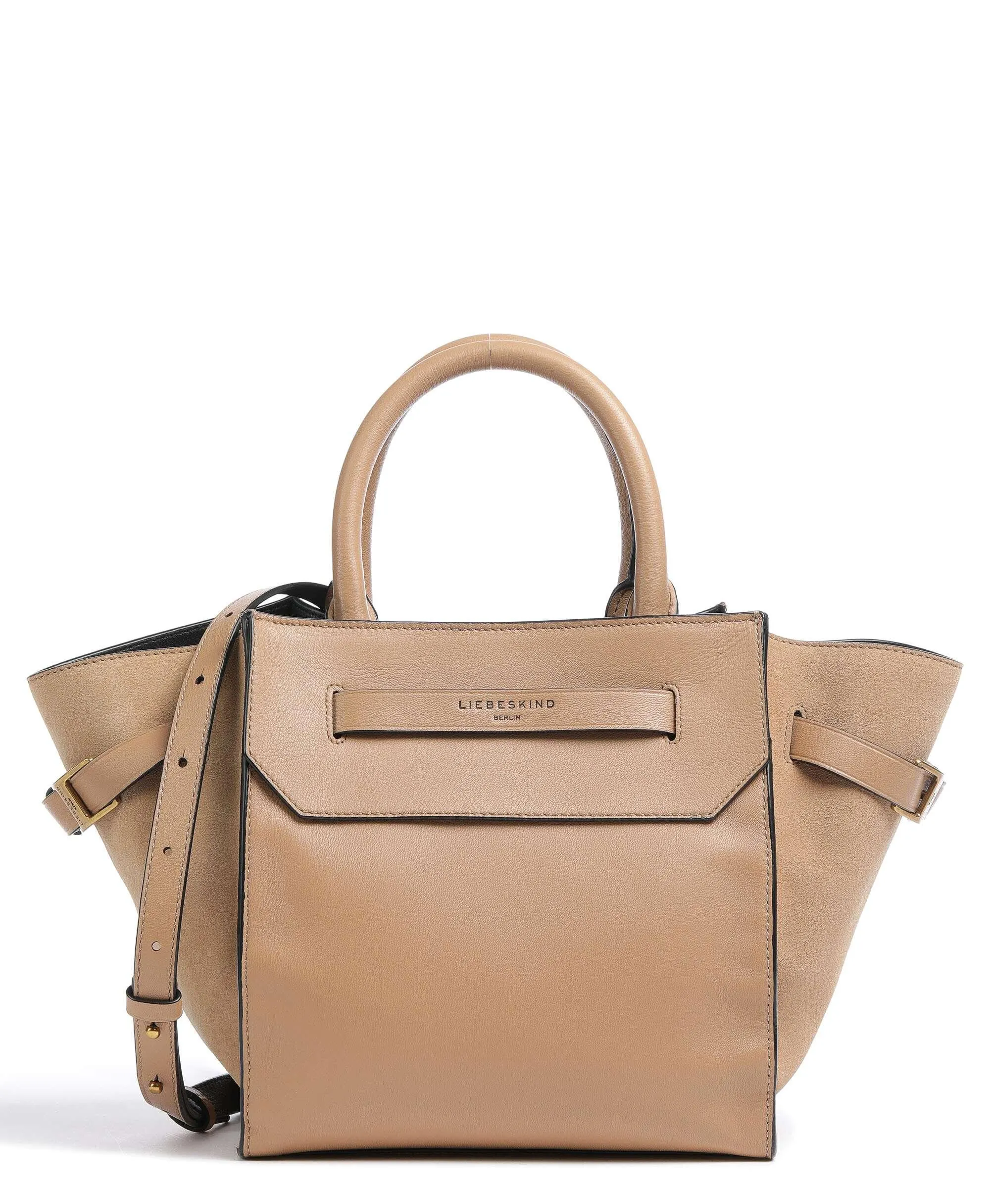  Liebeskind Lora Promo Suede M Borsa a mano pelle di pecora, pelle ruvida marrone chiaro  