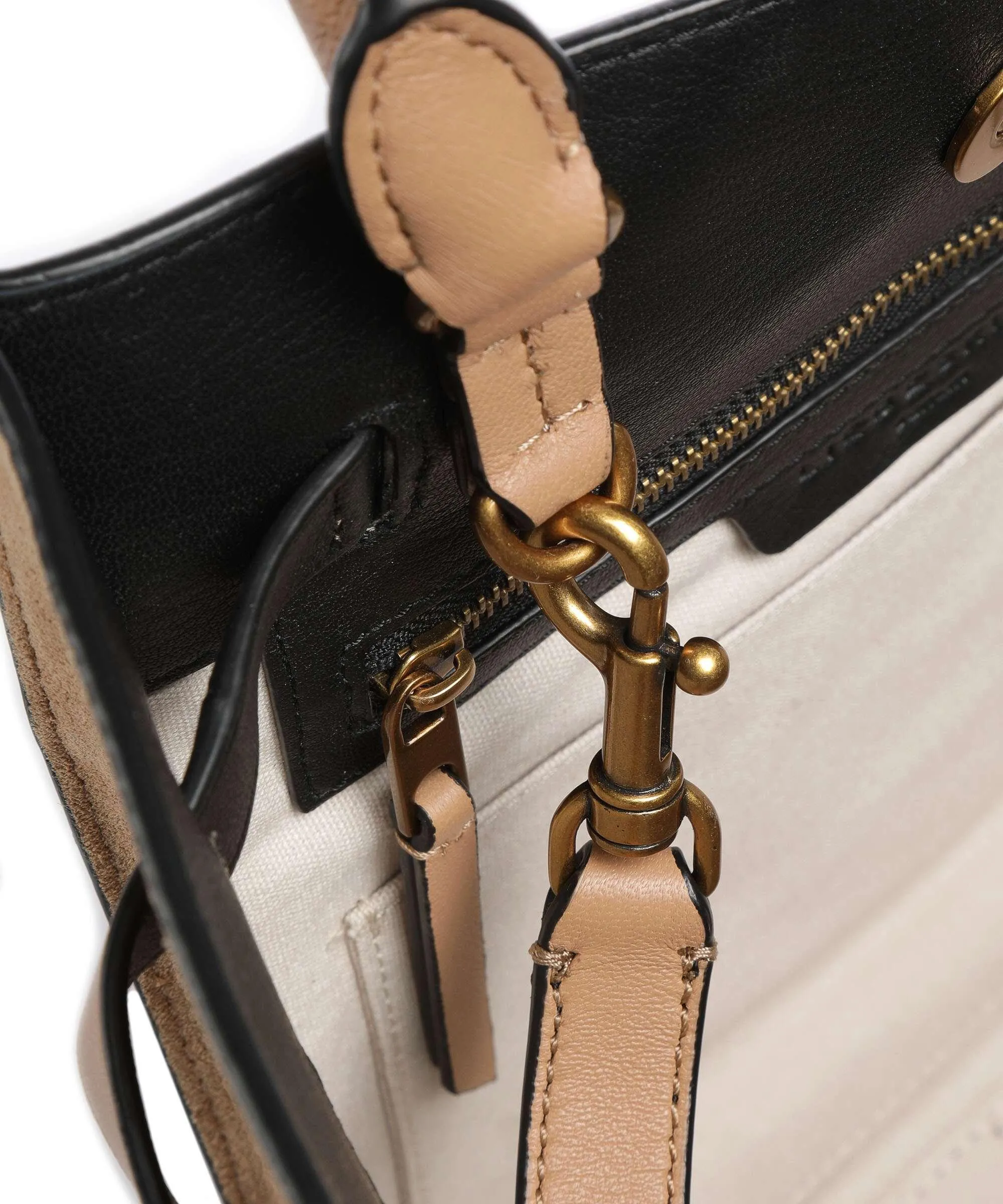 Liebeskind Lora Promo Suede M Borsa a mano pelle di pecora, pelle ruvida marrone chiaro  