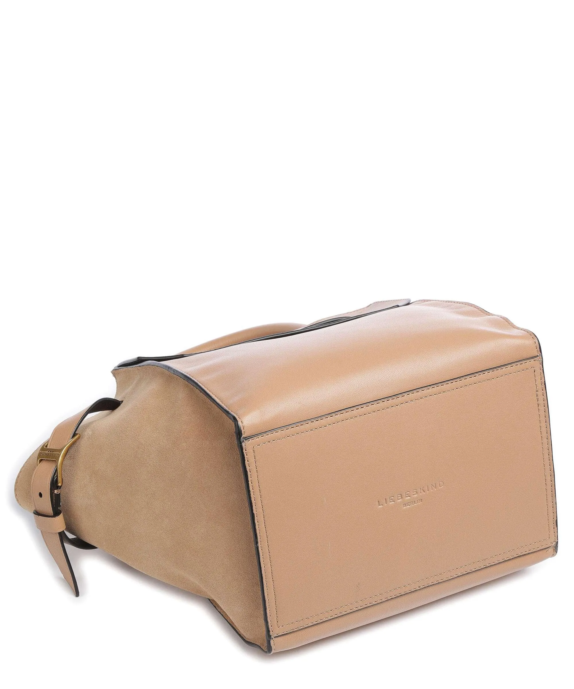  Liebeskind Lora Promo Suede M Borsa a mano pelle di pecora, pelle ruvida marrone chiaro  