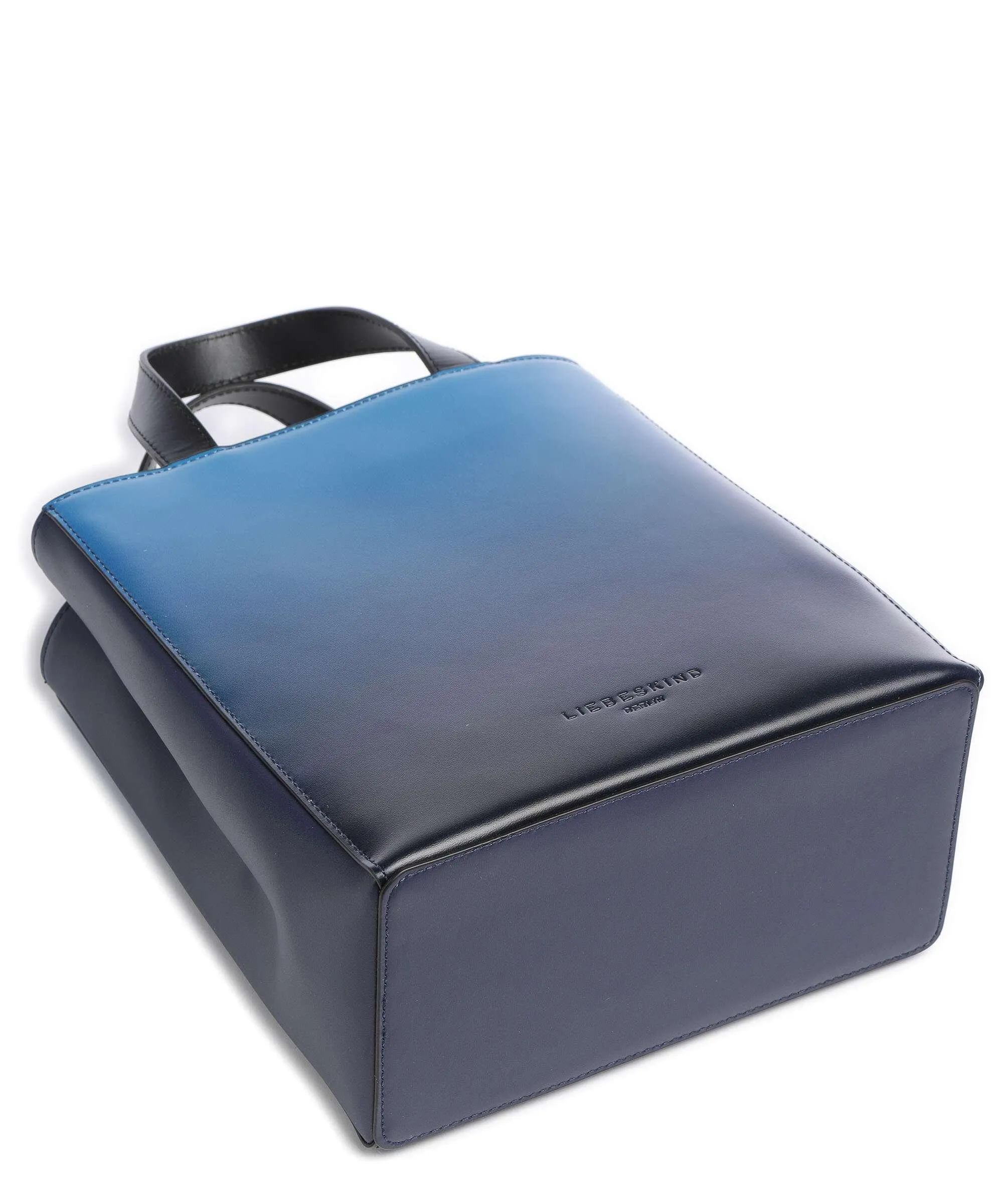  Liebeskind Paper Bag Ombre S Borsa a mano pelle di vacchetta finemente grana blu  