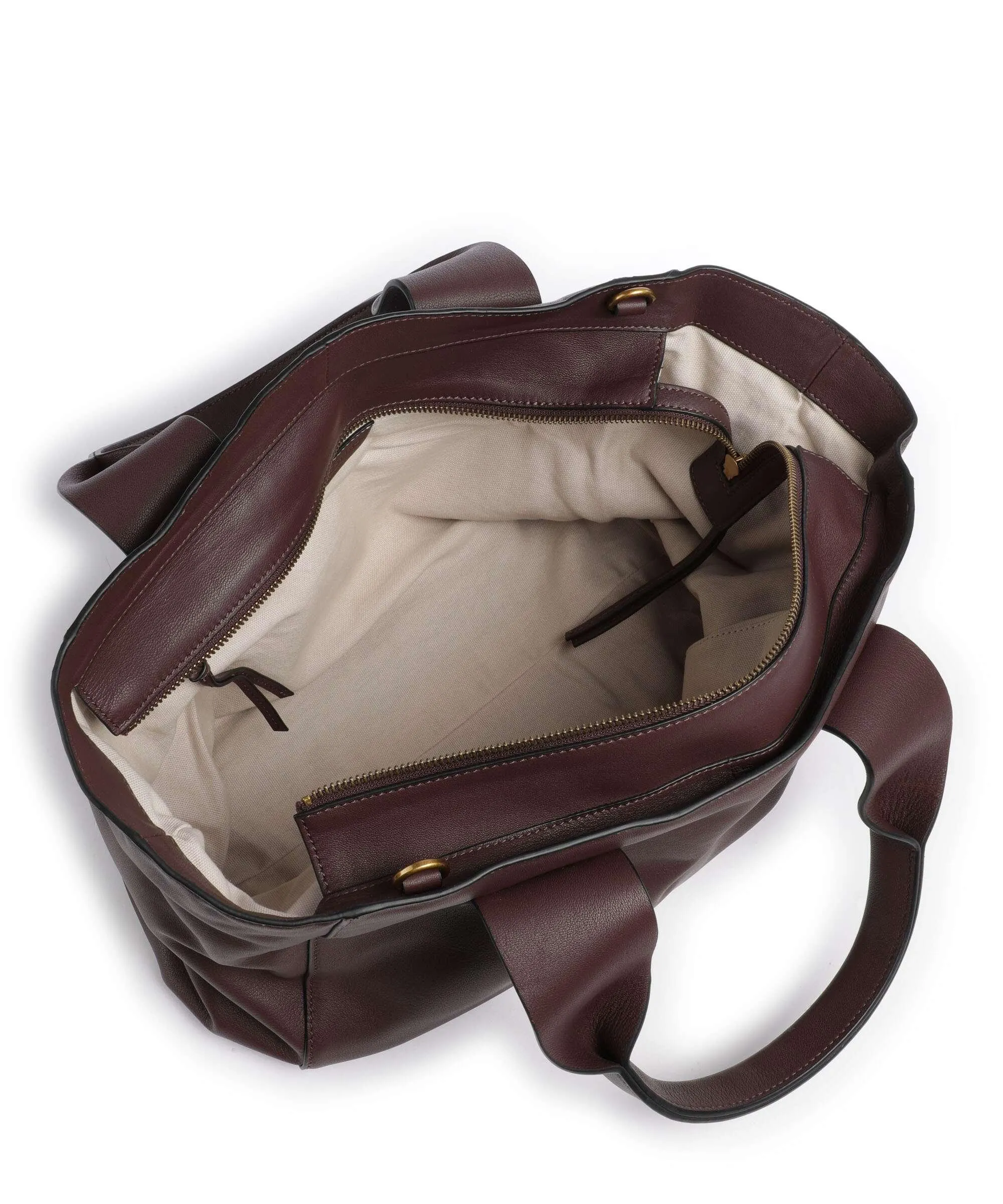  Liebeskind Sienna 2 Indian Sheep M Borsa a mano pelle di pecora rosso bordò  