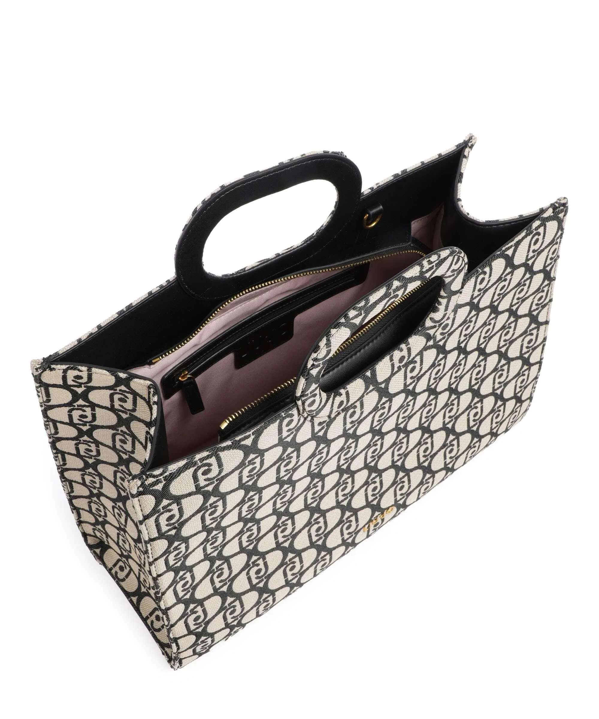  Liu Jo Daurin Borsa a mano pelle sintetica nero/beige  