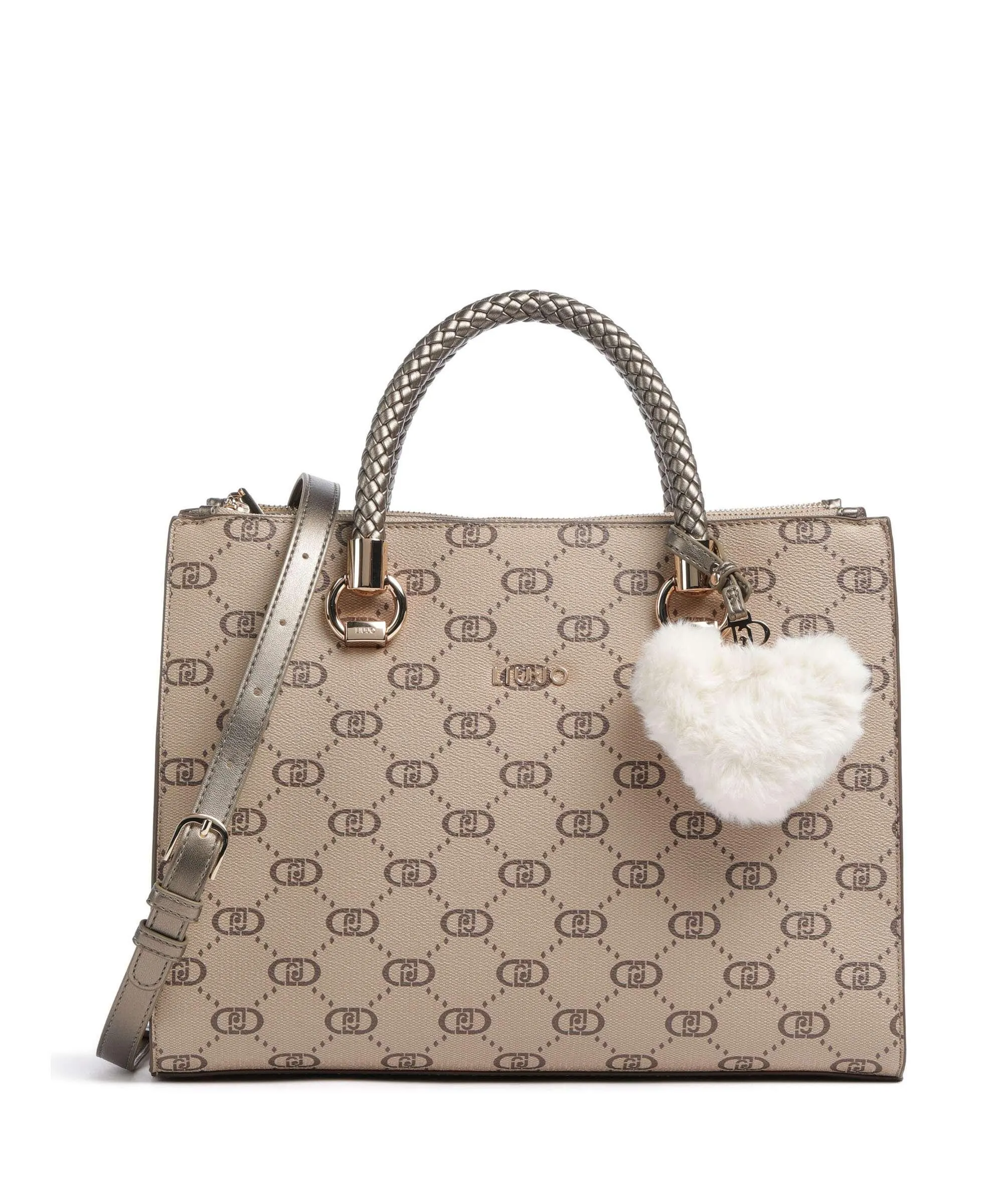  Liu Jo Manhattan Borsa a mano pelle sintetica beige  