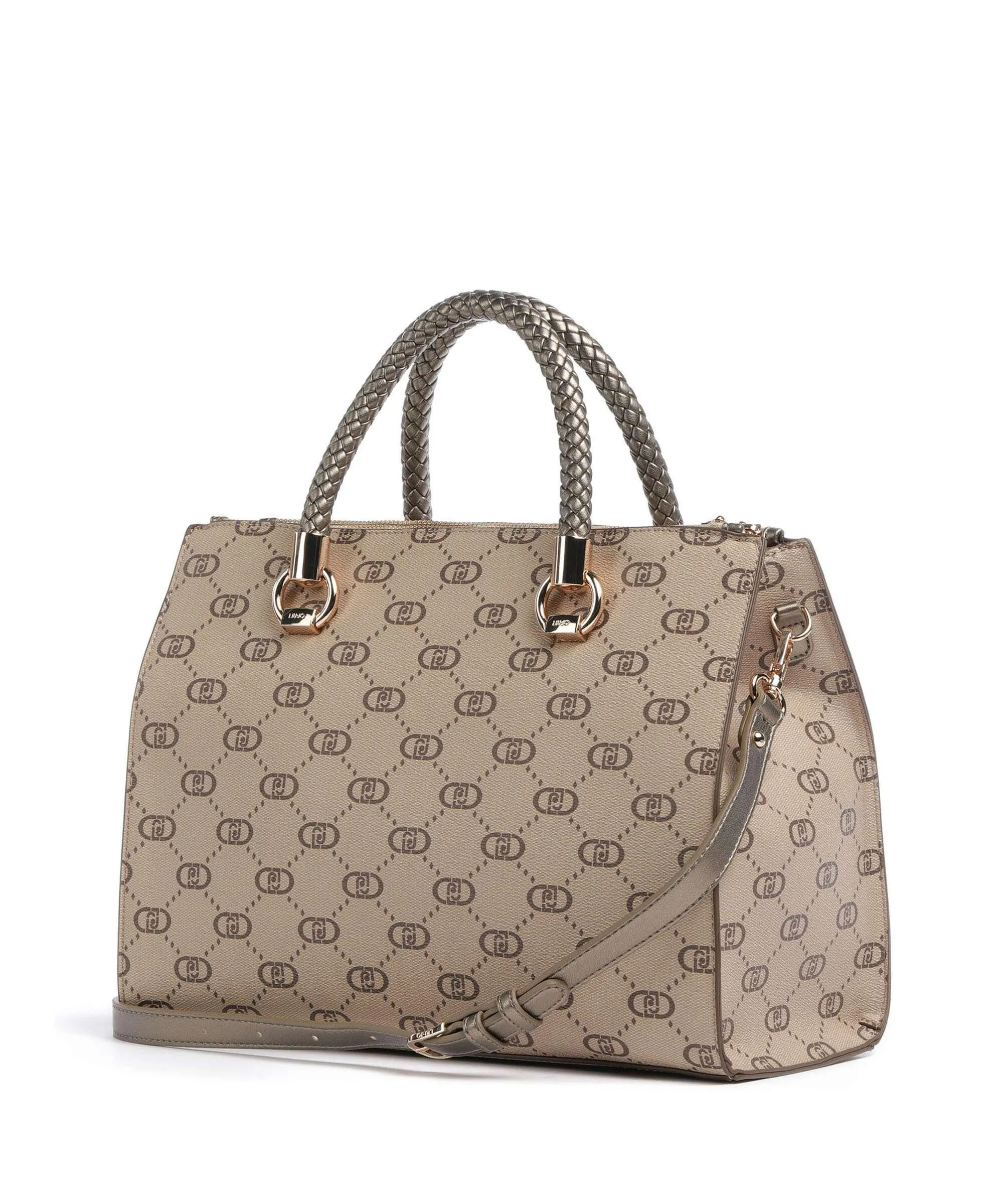  Liu Jo Manhattan Borsa a mano pelle sintetica beige  