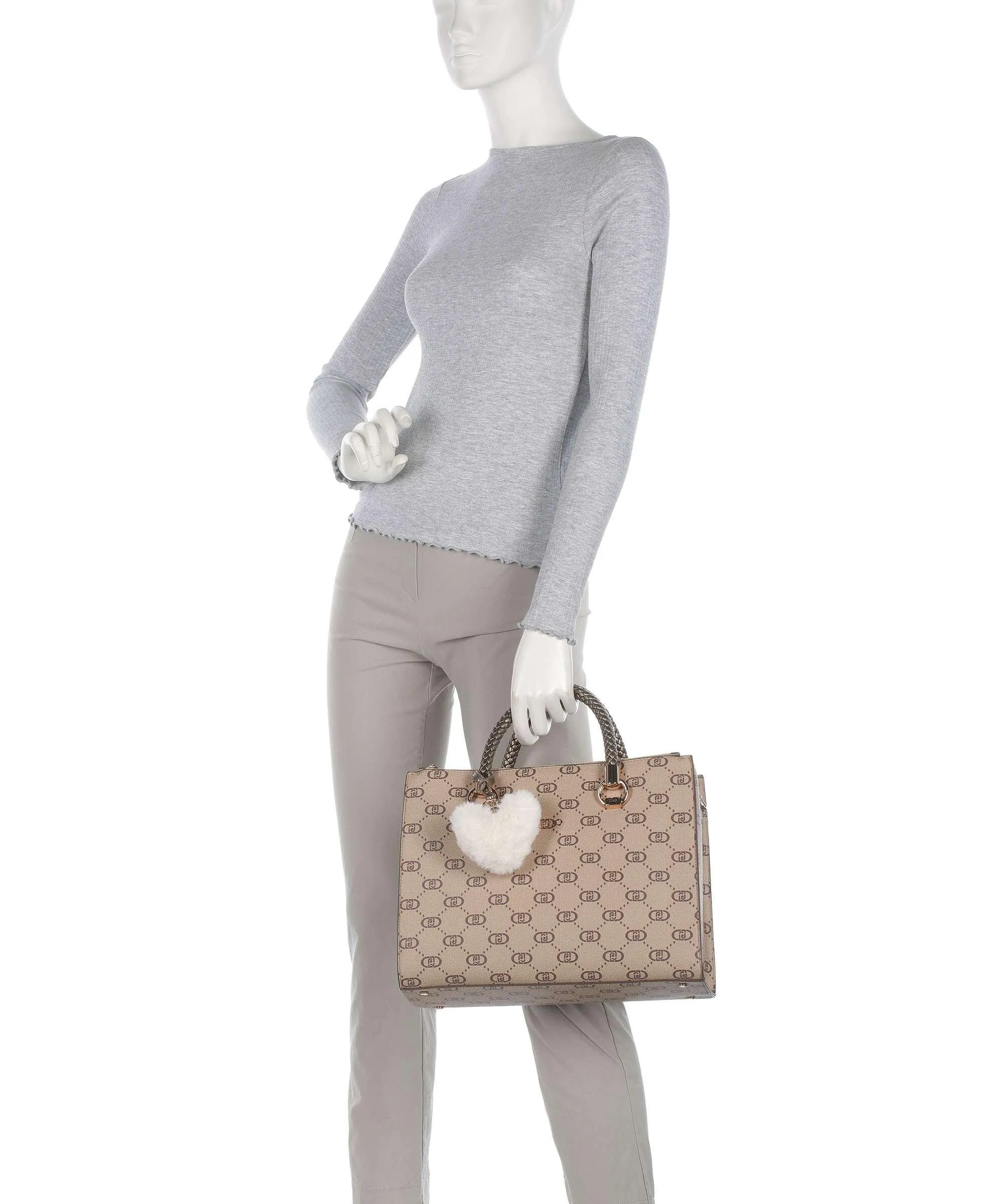  Liu Jo Manhattan Borsa a mano pelle sintetica beige  