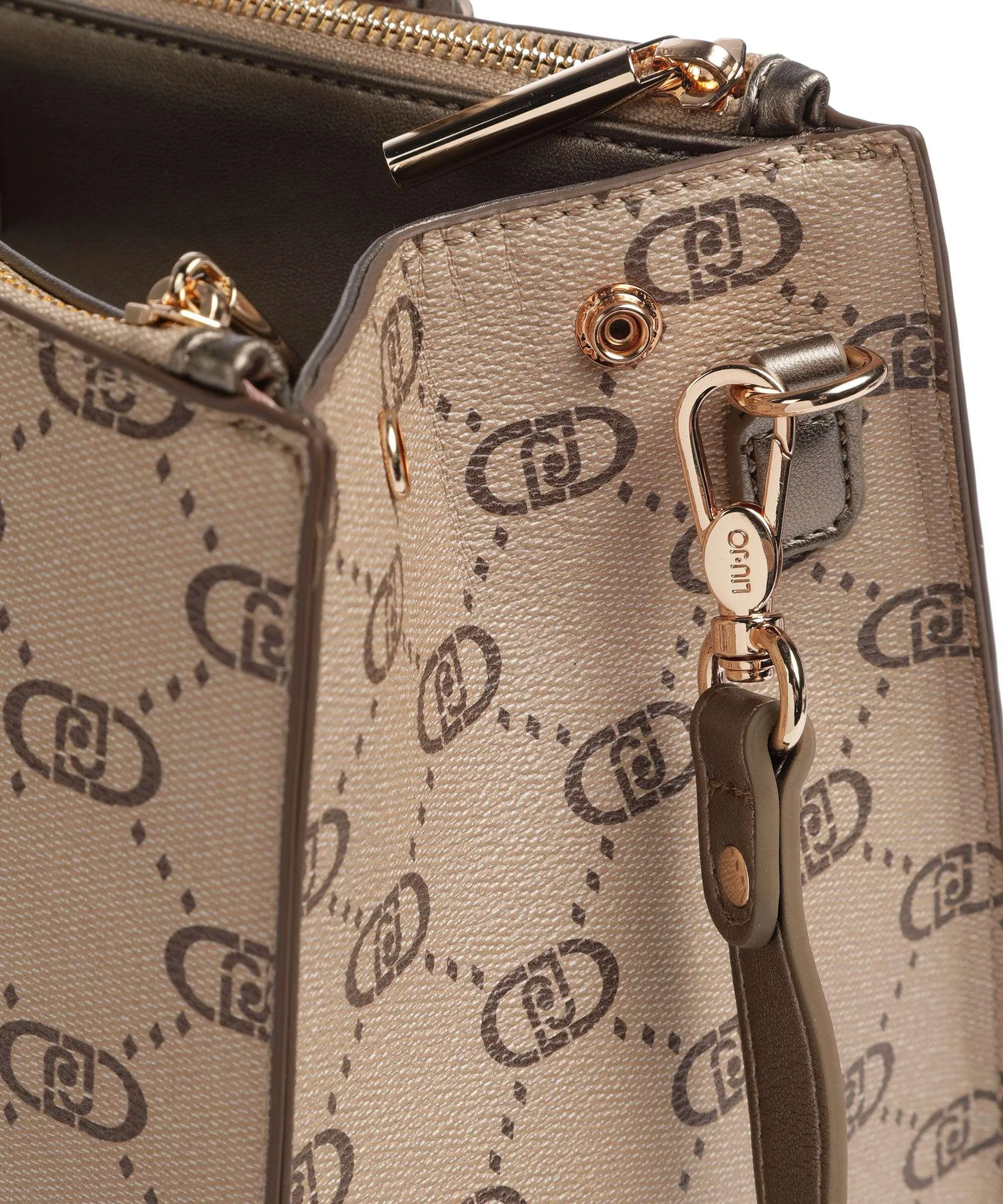  Liu Jo Manhattan Borsa a mano pelle sintetica beige  