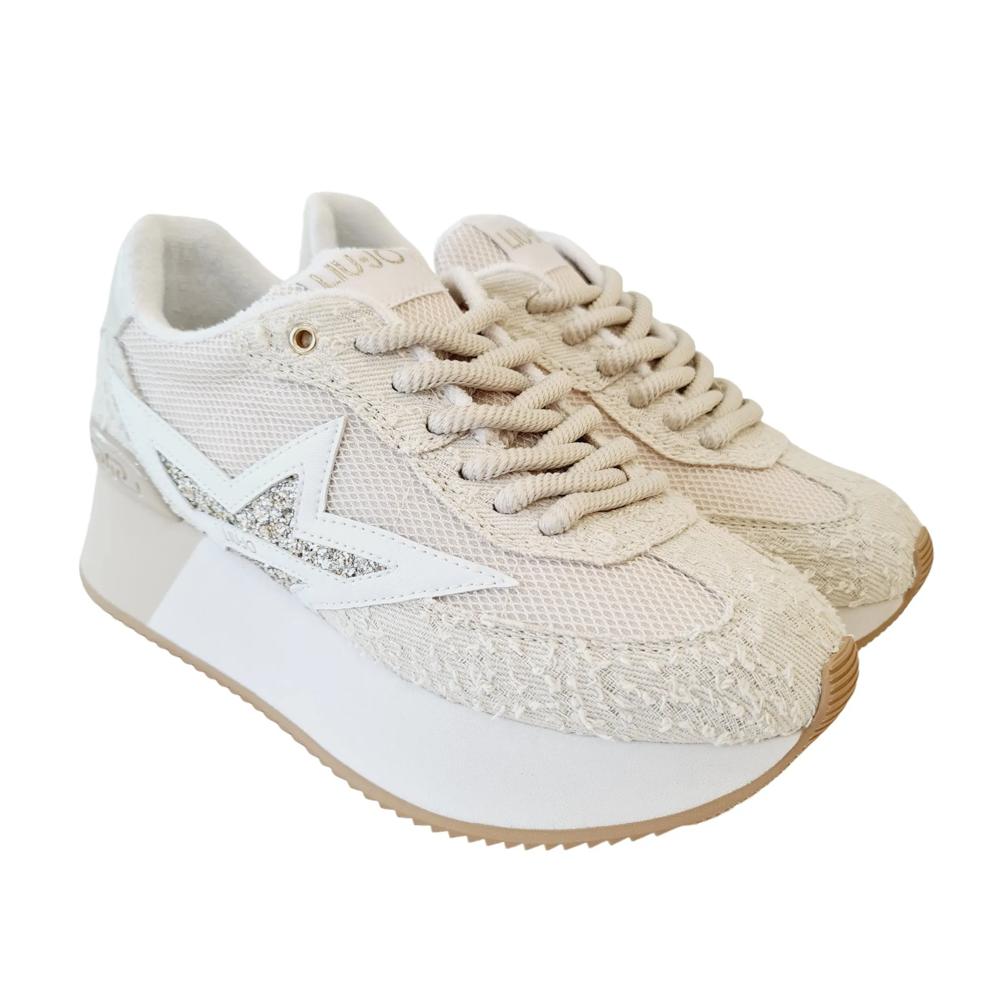 Liu-Jo Sneakers Donna Camoscio Beige Rif.824