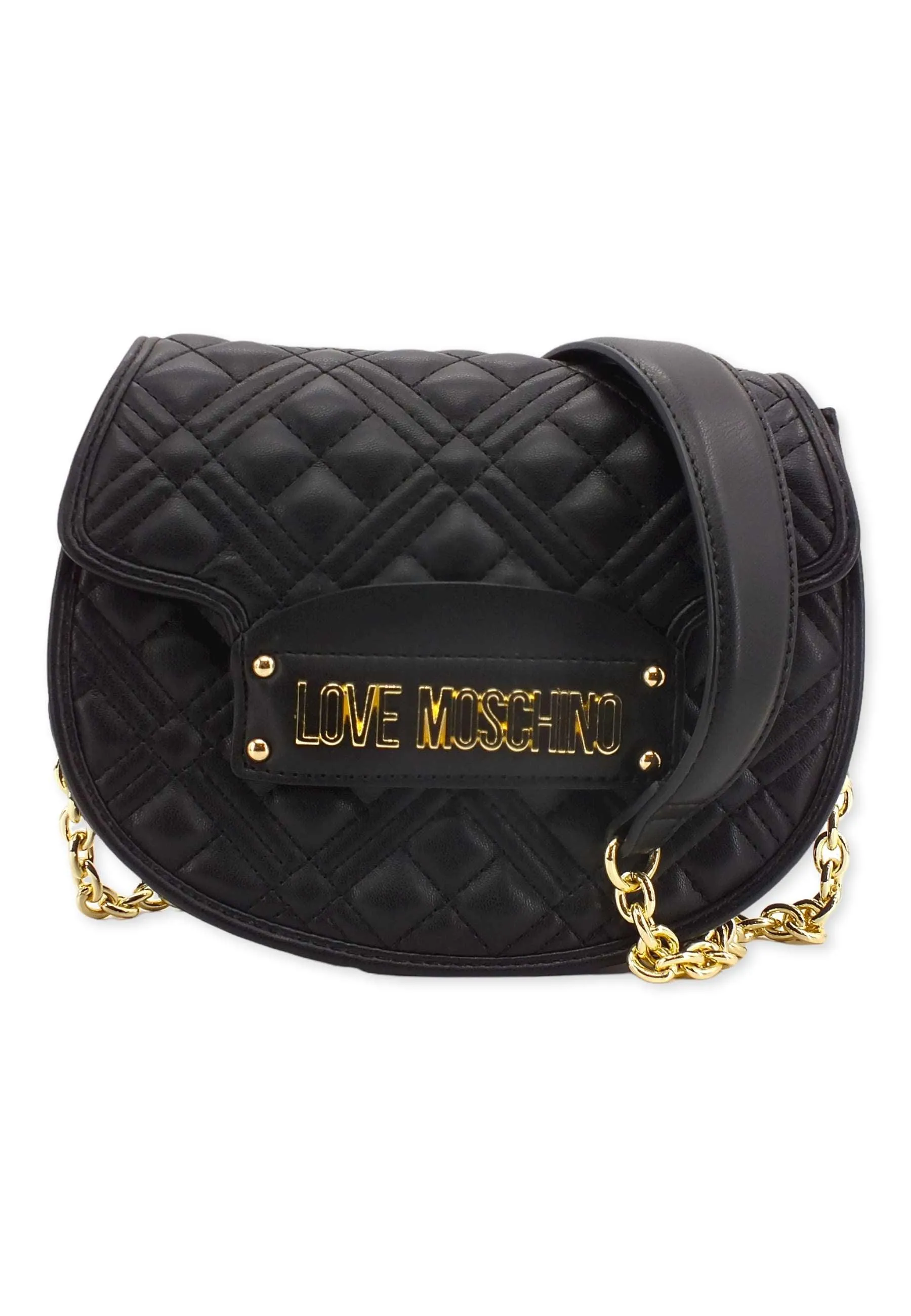 LOVE MOSCHINO Borsa Tracolla Saddle Nero JC4322PP0FLA0000