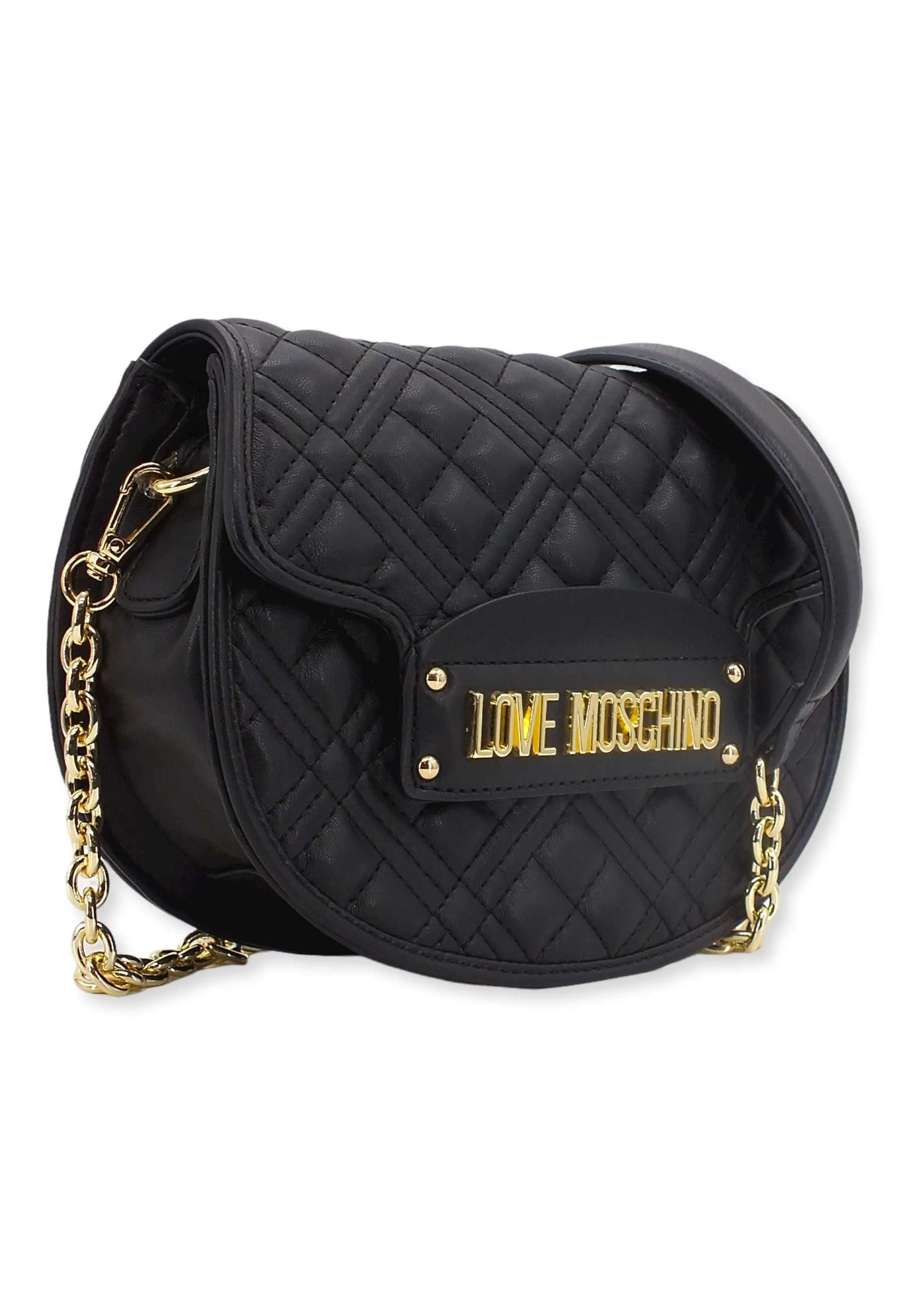 LOVE MOSCHINO Borsa Tracolla Saddle Nero JC4322PP0FLA0000