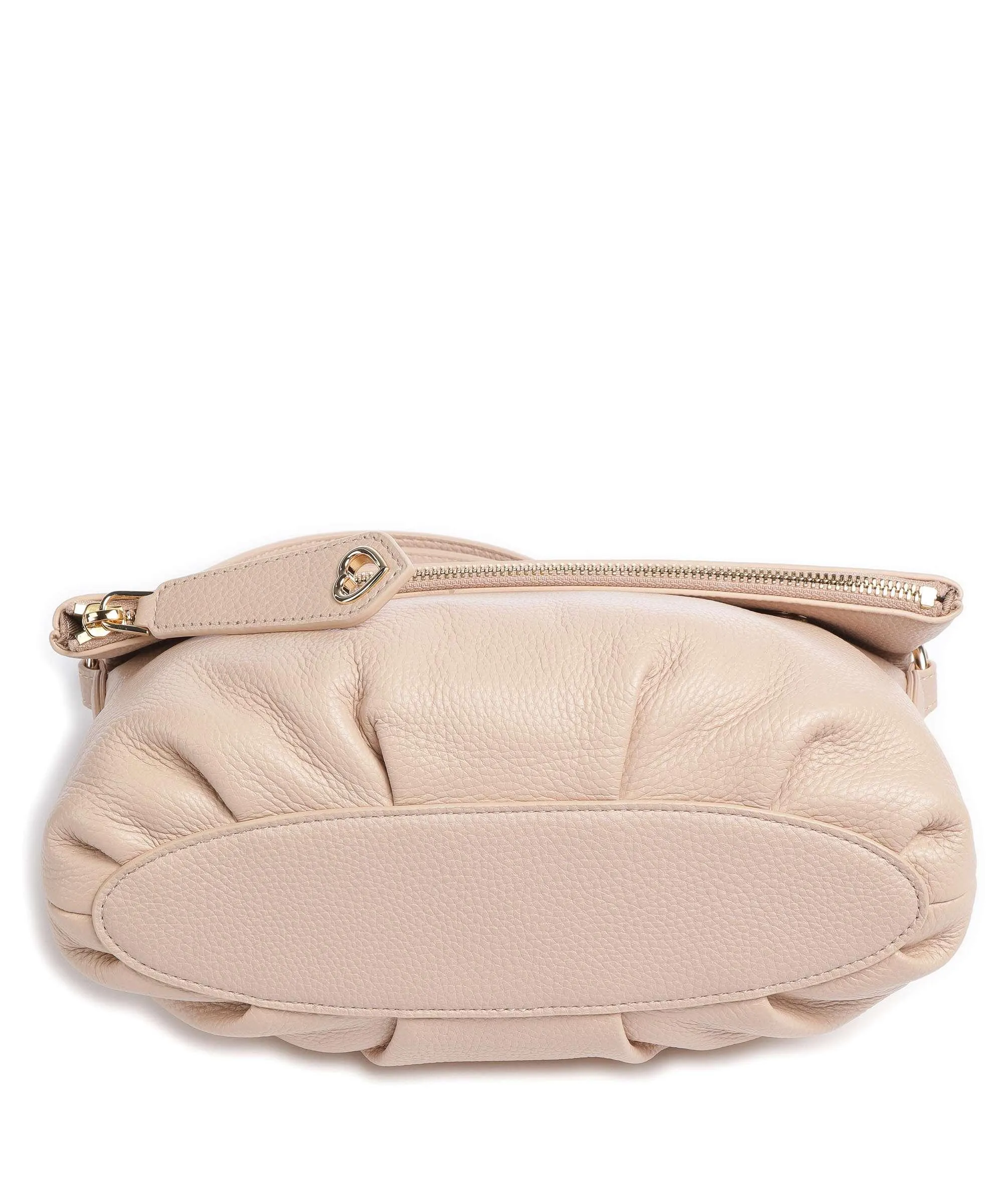  Love Moschino Cloud Borsa a tracolla pelle granulata avorio  
