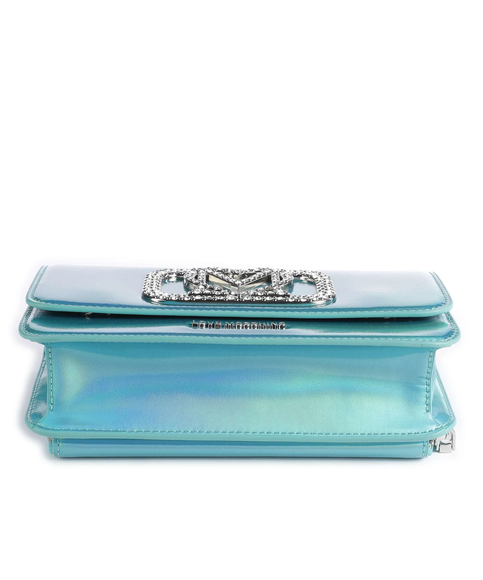  Love Moschino Diamond Rush Borsa a spalla pelle sintetica verde  