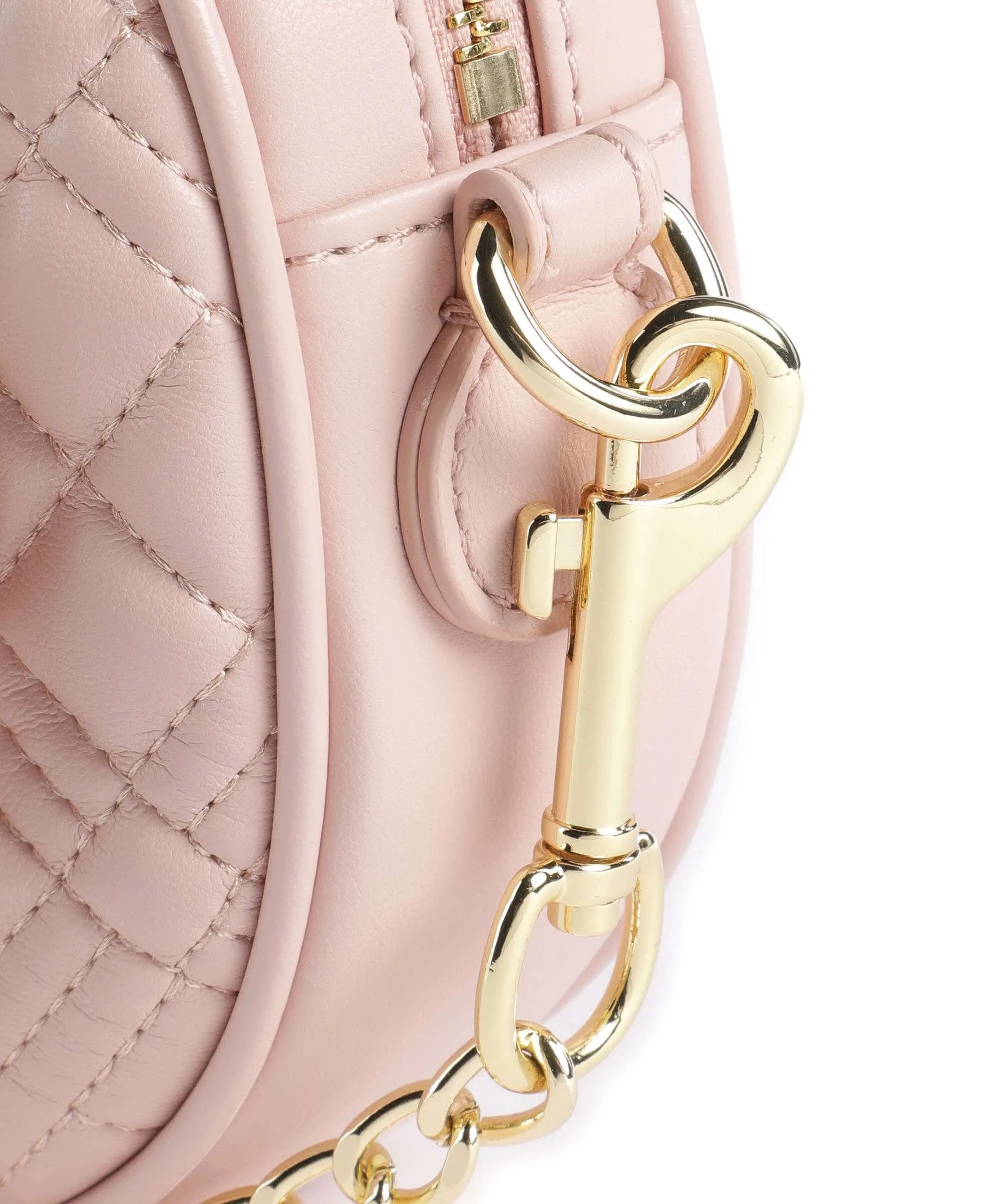  Love Moschino Quilted Borsa a tracolla pelle sintetica rosa  