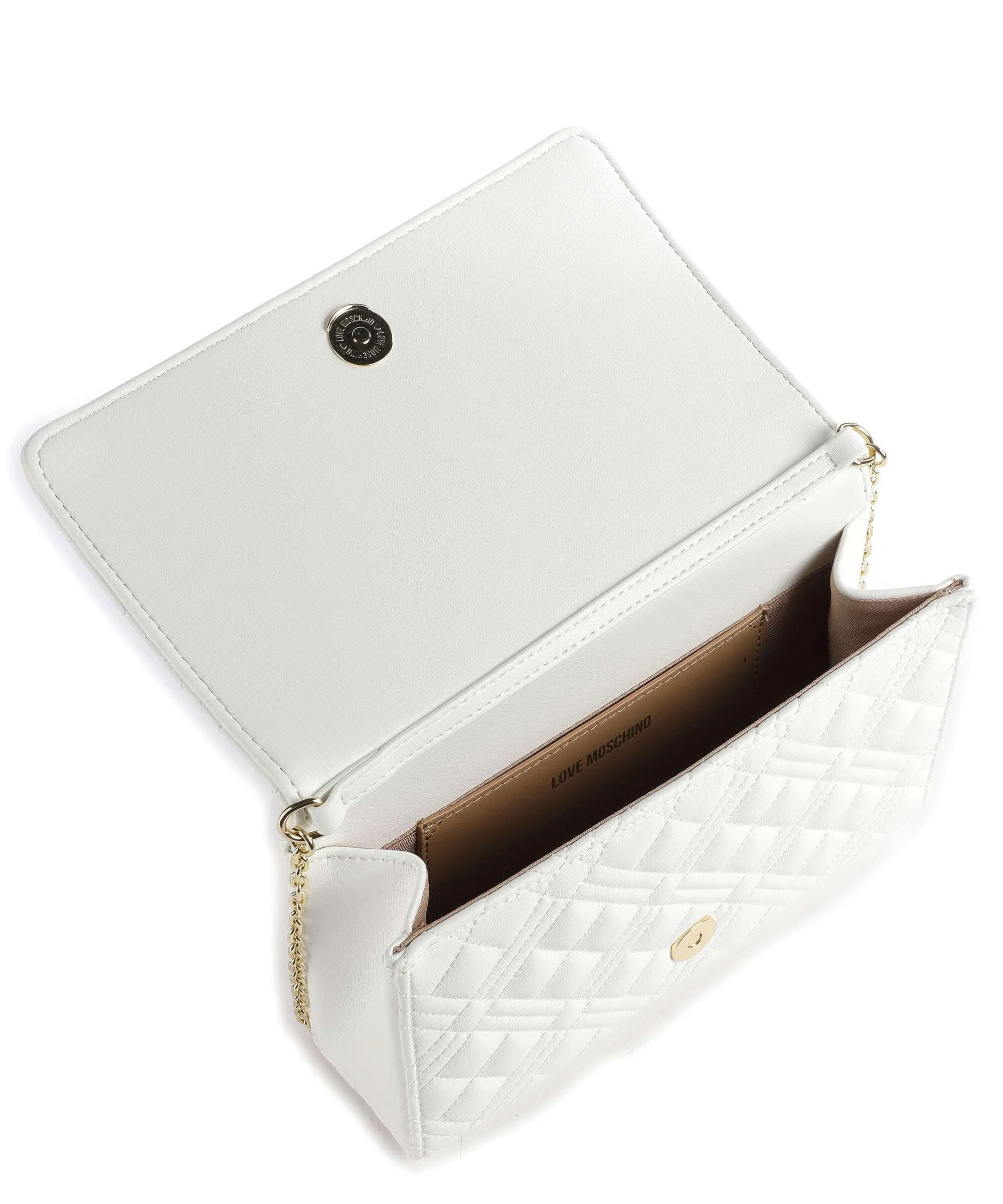  Love Moschino Smart Daily Borsa a tracolla pelle sintetica bianco  