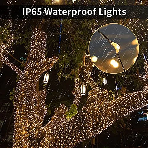 Luci Solari Esterno, 26m 240 LED 8 Modalità Impermeabile IP65, Catena Luminosa Per Festa, Matrimonio, Giardino, Natale, Patio Lu