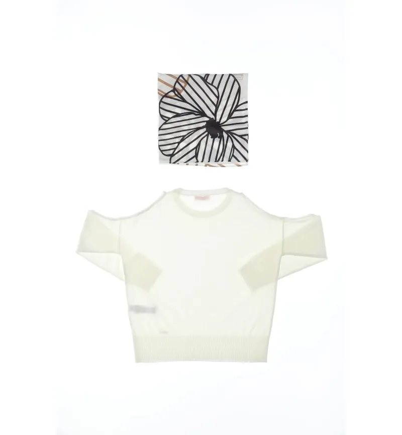 Maglia con foulard