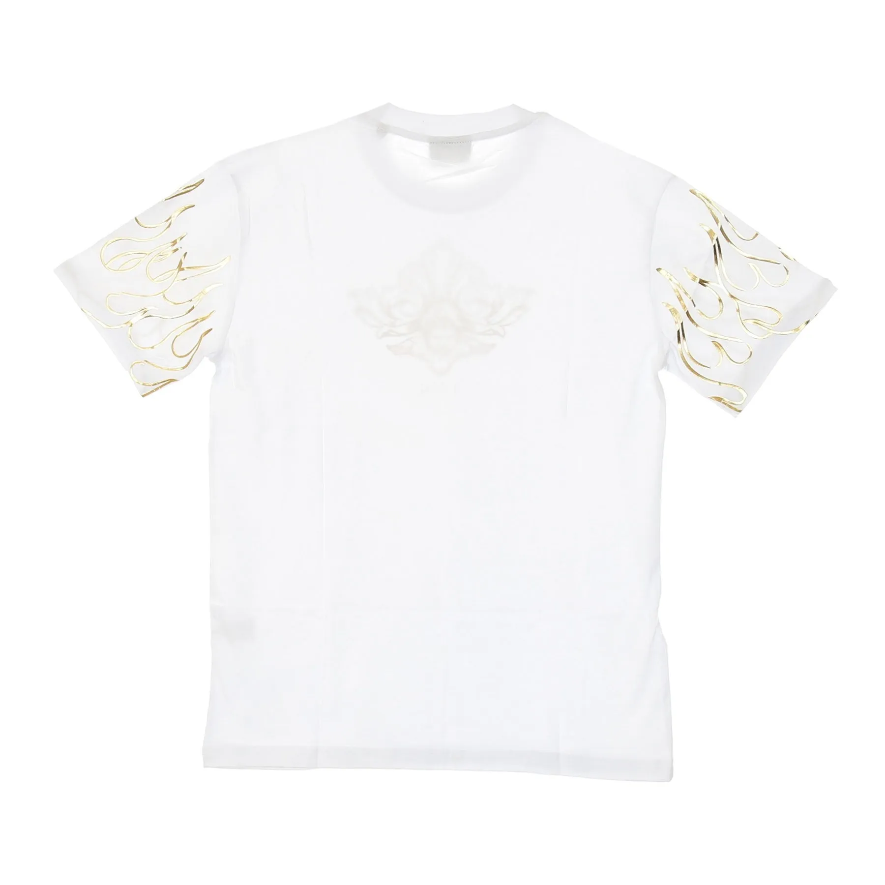 Maglietta Uomo 3d Print Flames &angel Tee White