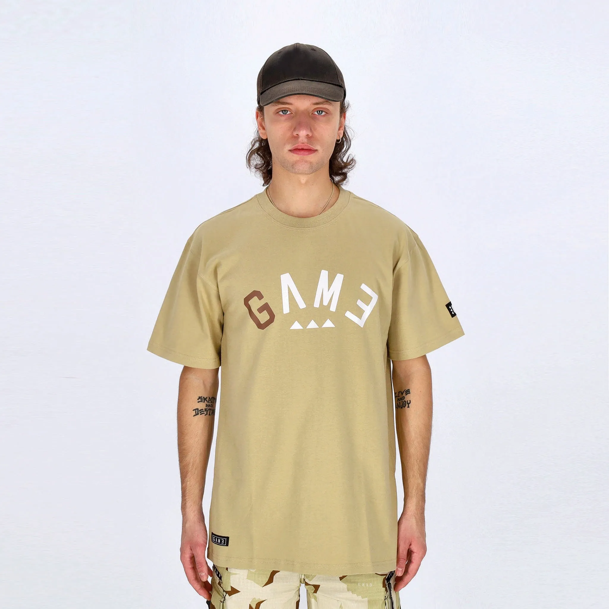Maglietta Uomo Arch Logo Tee Desert Sand