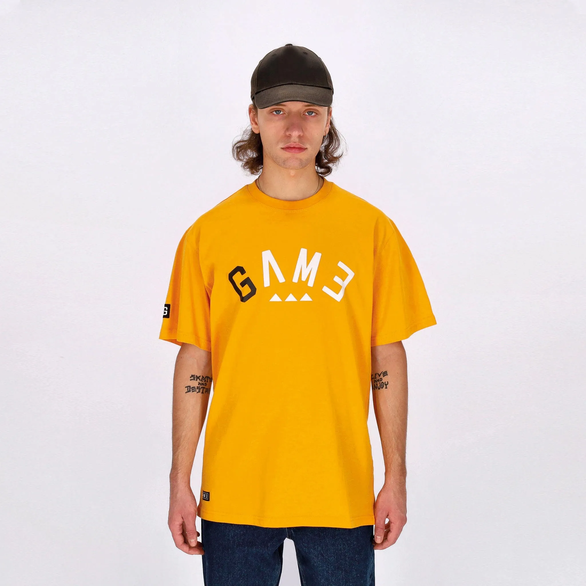 Maglietta Uomo Arch Logo Tee Mustard